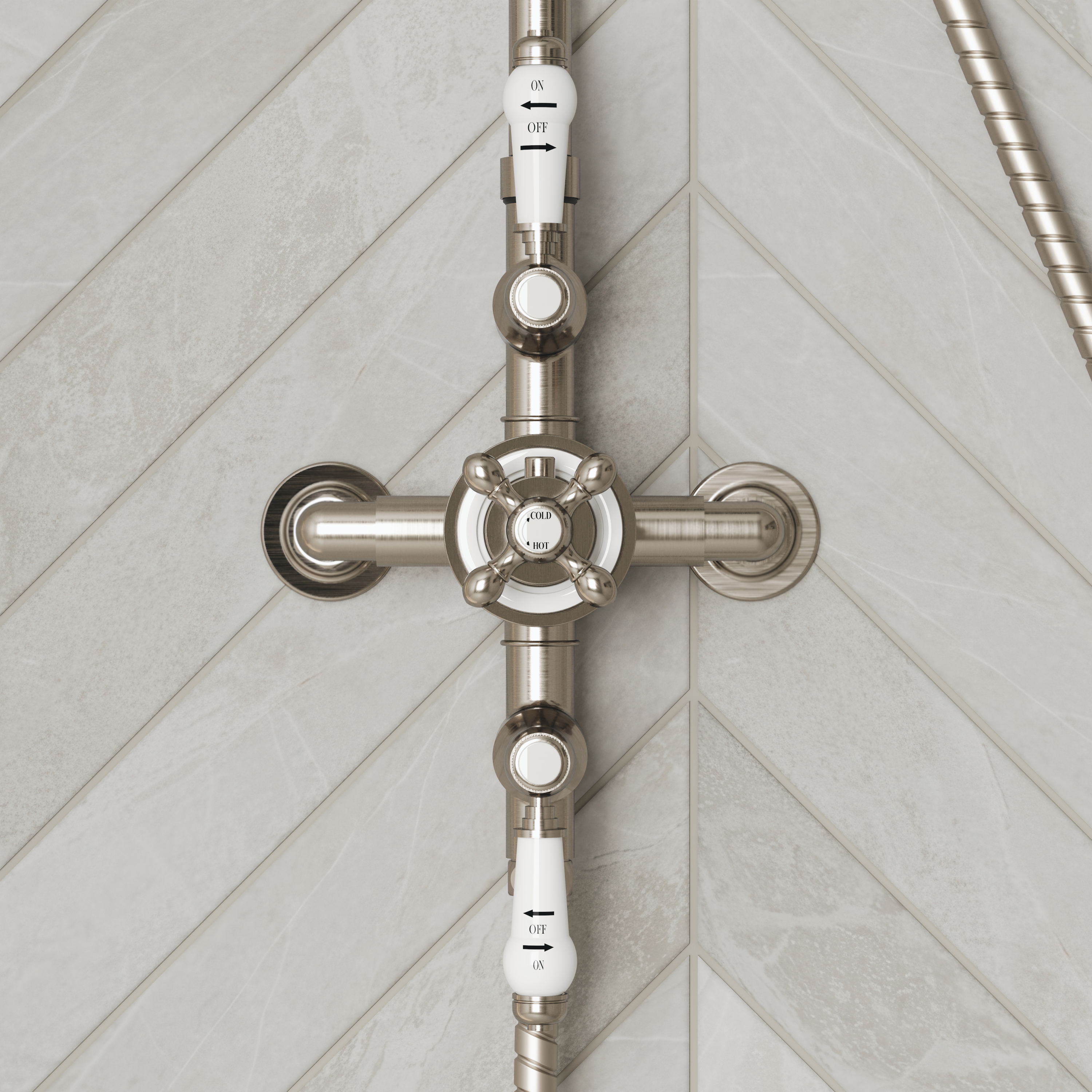 Butler & Rose Eliza Traditional 2 Outlet Exposed Shower Kit