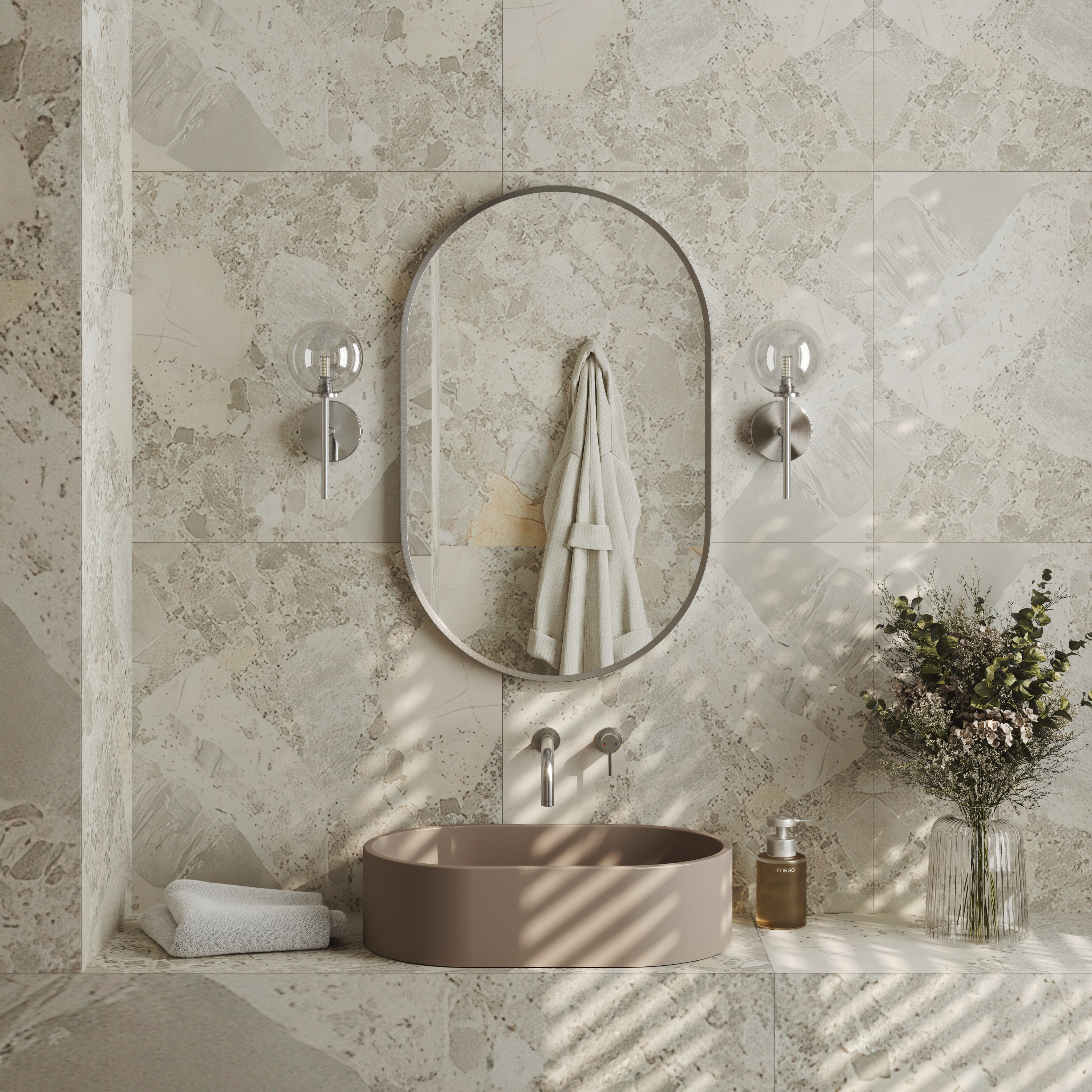 Harbour Glass Globe Wall Light