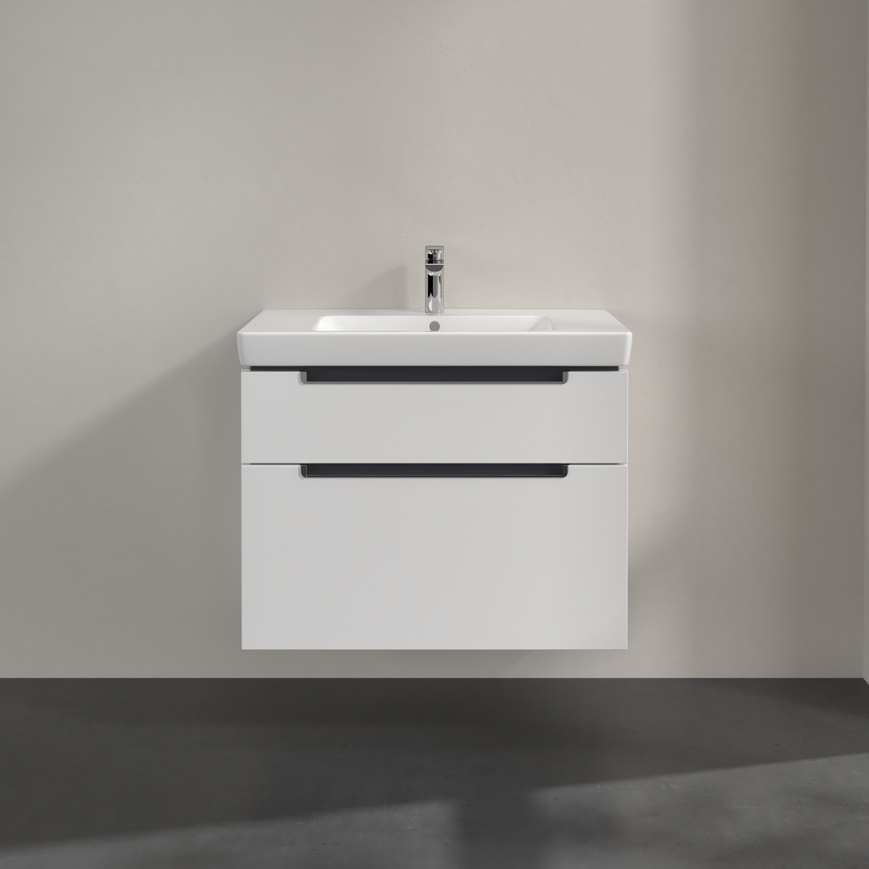 Villeroy & Boch Subway 2.0 800mm Wall Mounted 2 Drawer Vanity Unit & Basin