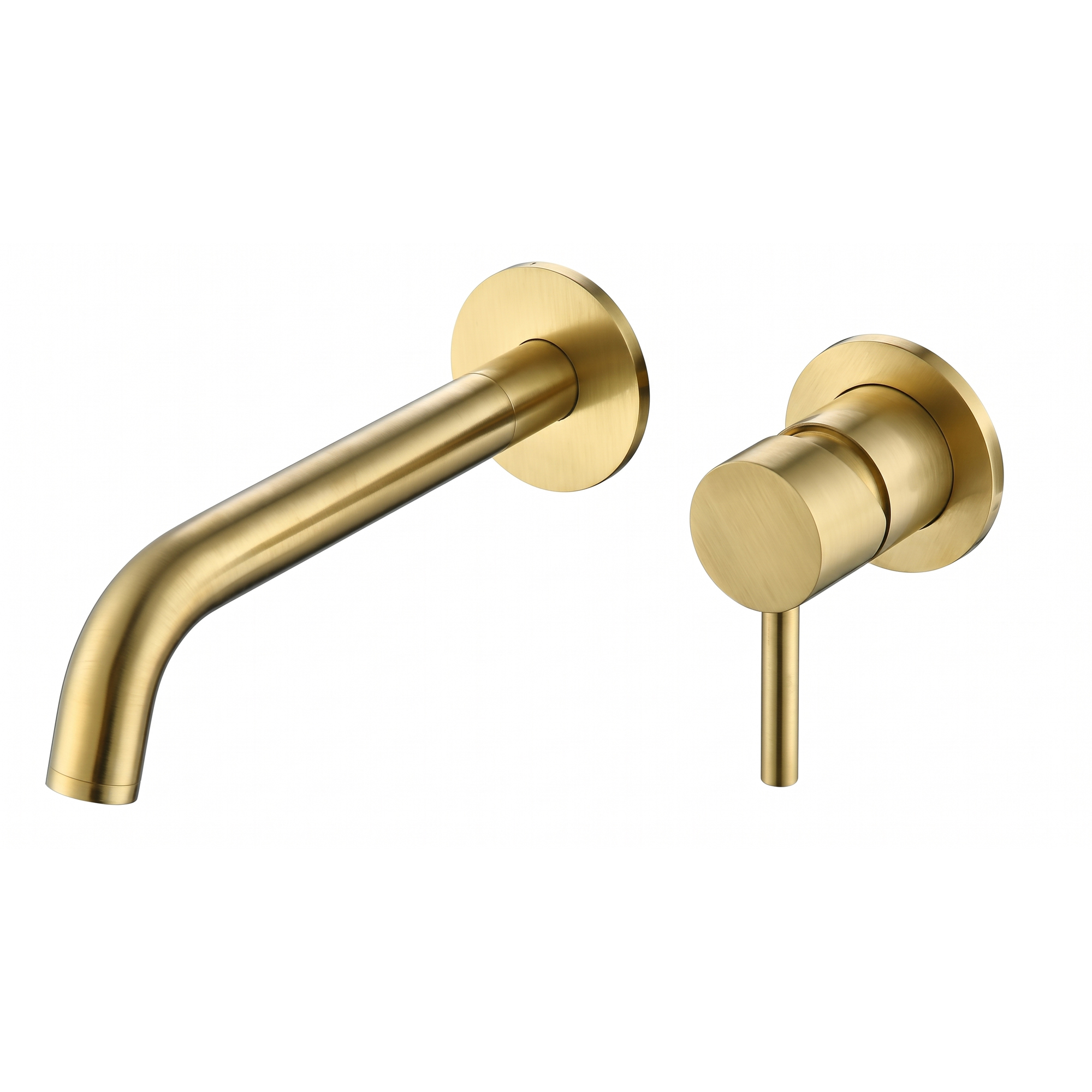 Harbour Clarity Brushed Brass Wall Mounted Basin Mixer