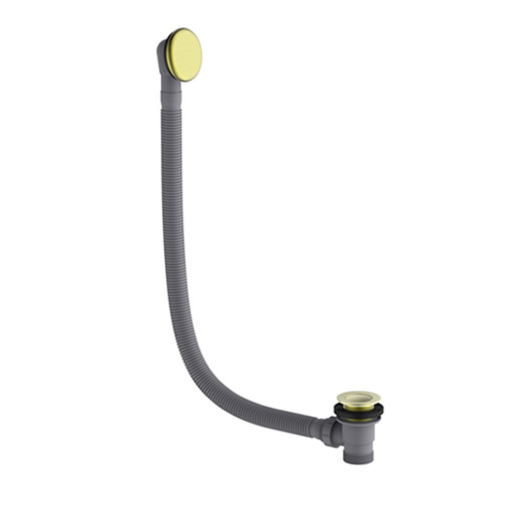 Britton Bathrooms Click-Clack Bath Waste & Overflow - Brushed Brass