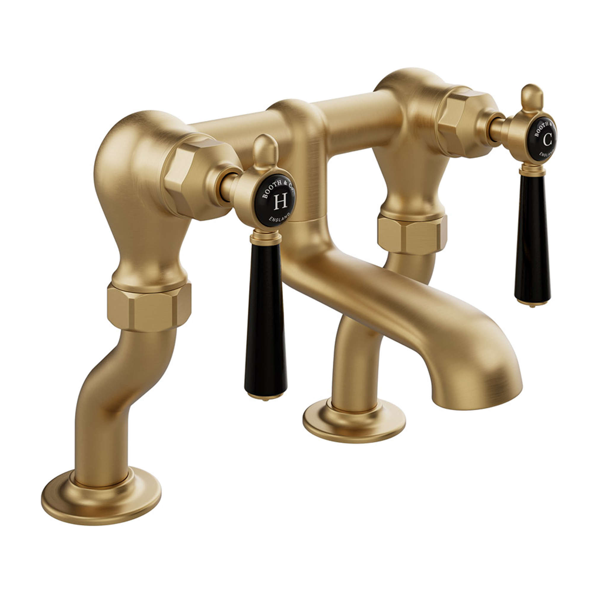 Booth & Co Axbridge Traditional Lever Deck Mounted Bath Filler Tap
