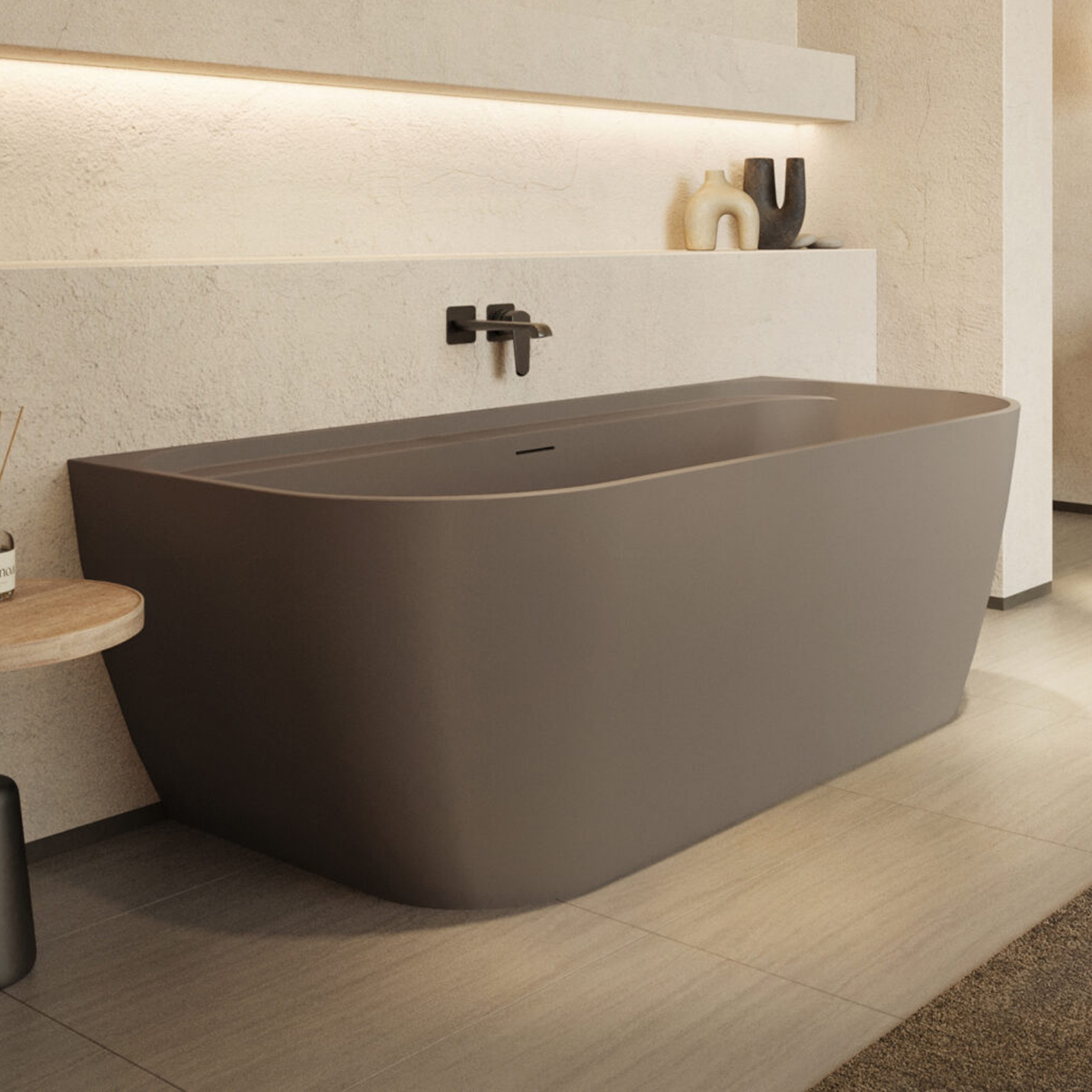Dune Back To Wall Acrylic Bath - 1700 x 800mm