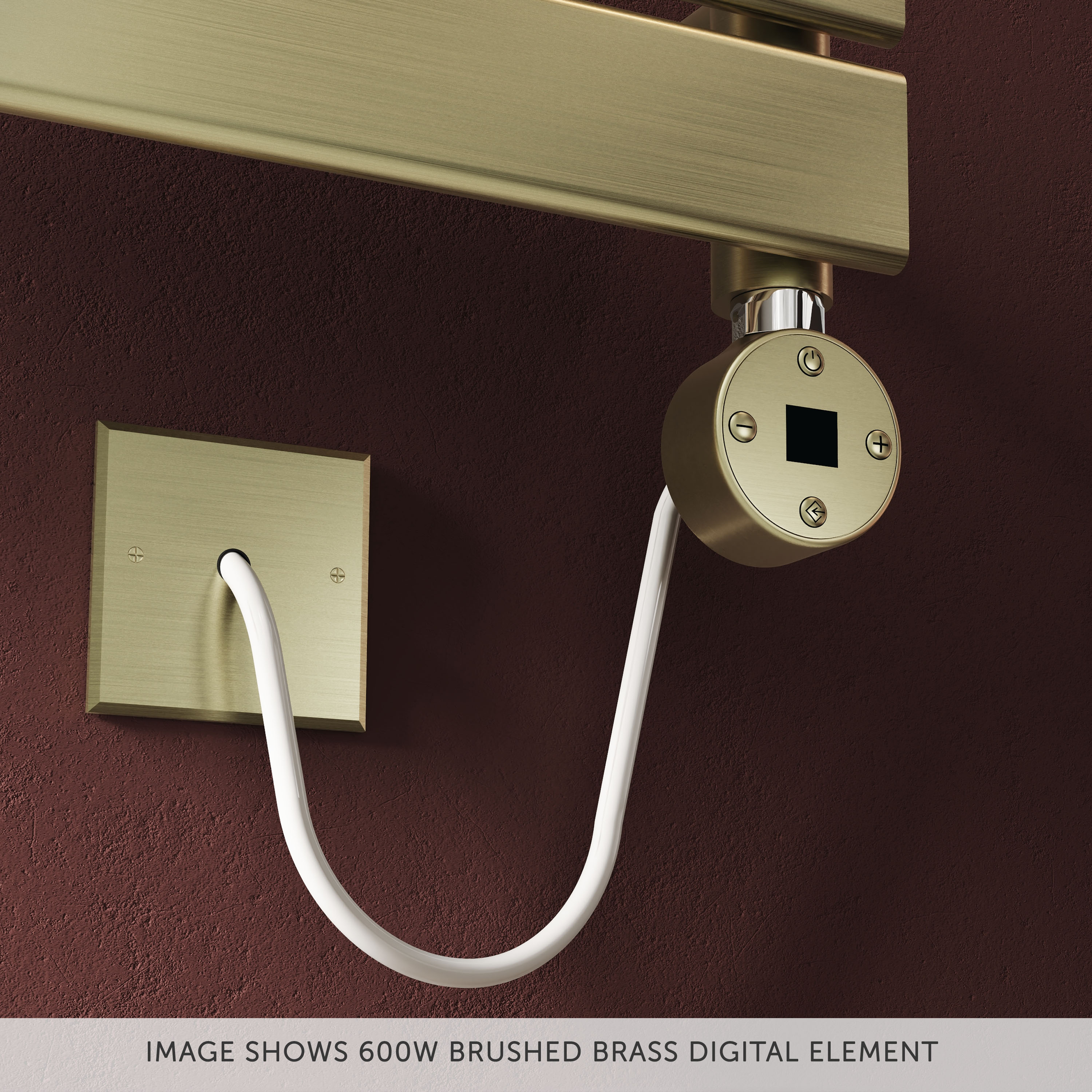 Toasty Brushed Brass Dual Fuel Kit With Digital Element, Valves And T-Piece
