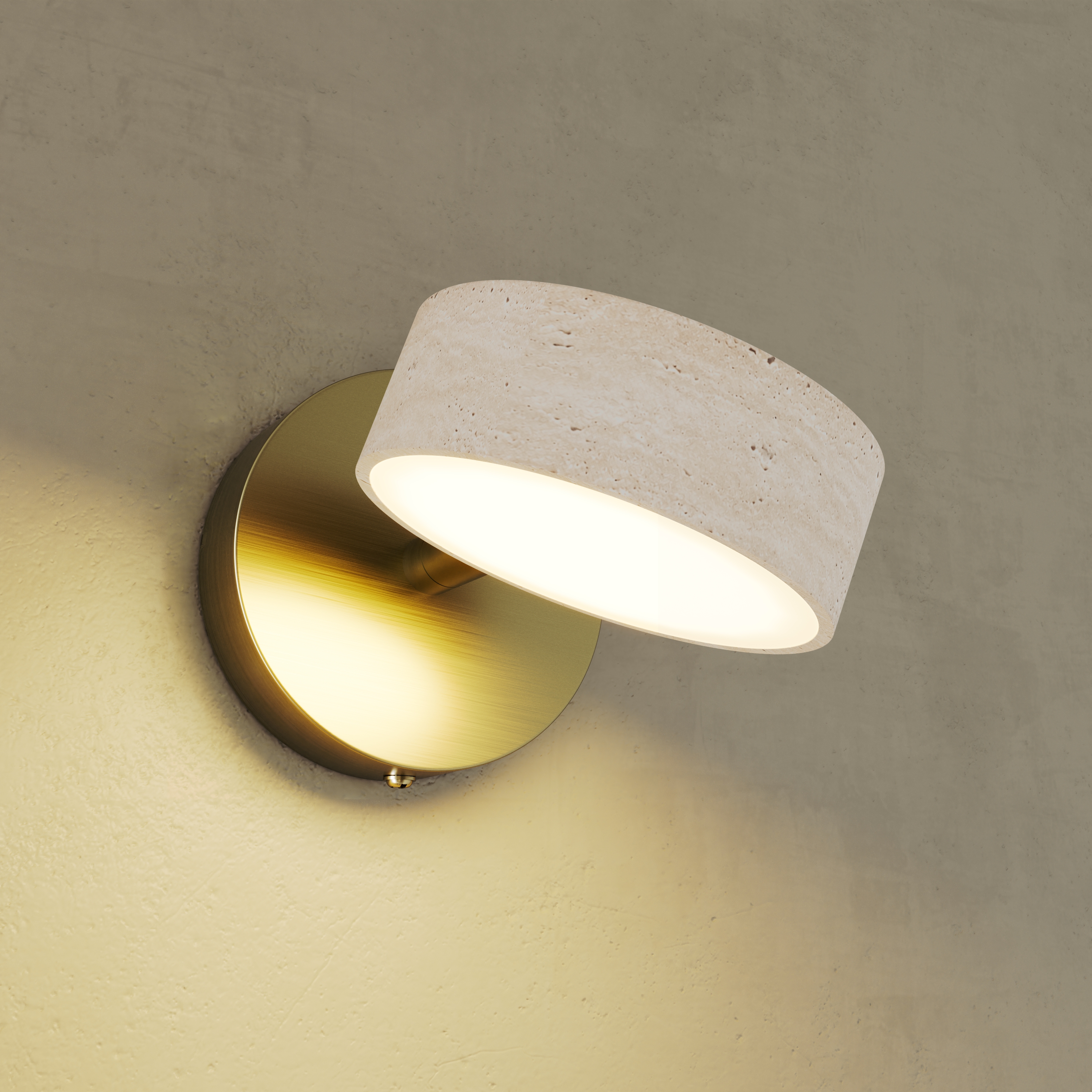 Drench Single Stone Spot Wall Light