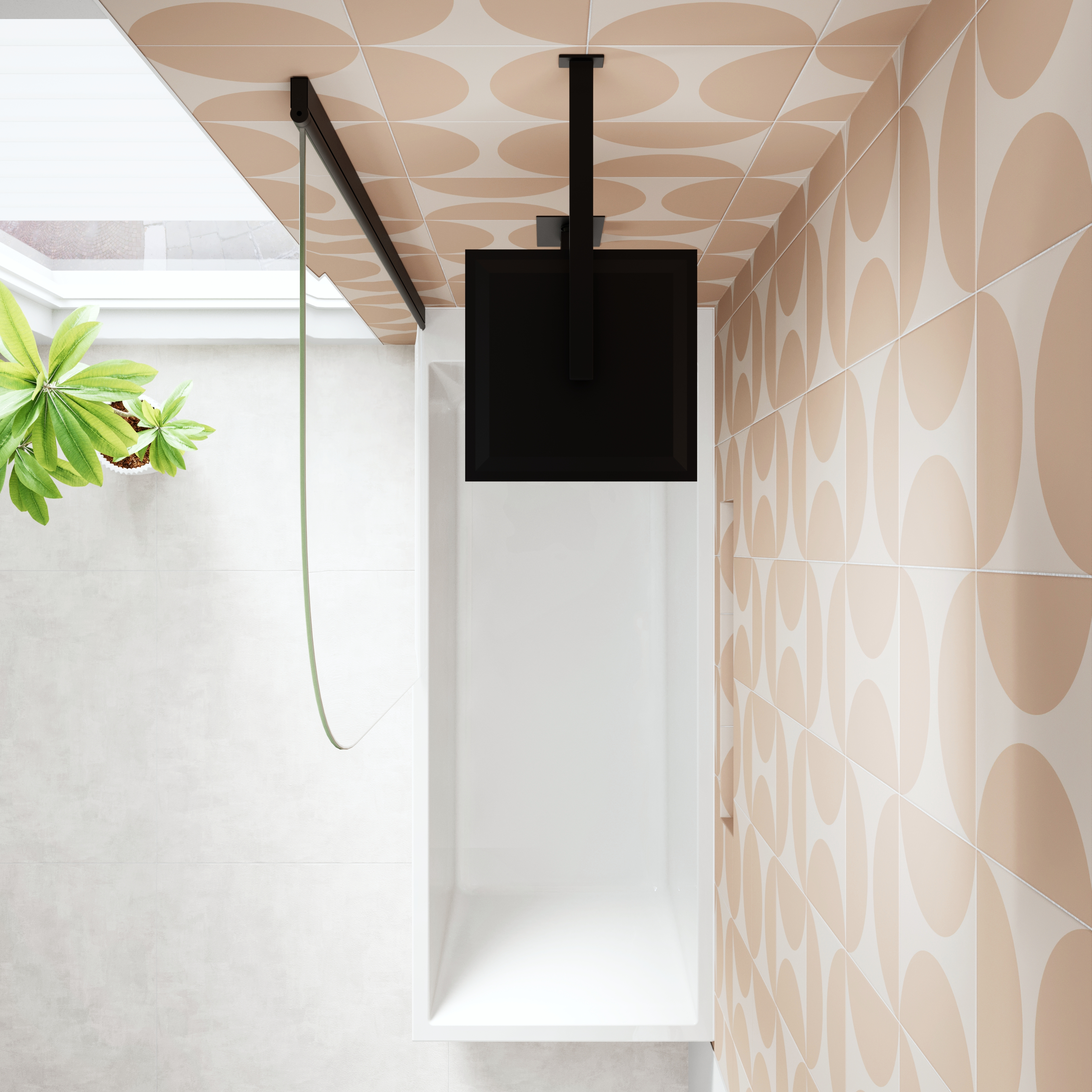 Armourcast Reinforced Slim Edge Square Single Ended Bath & Matt Black ...