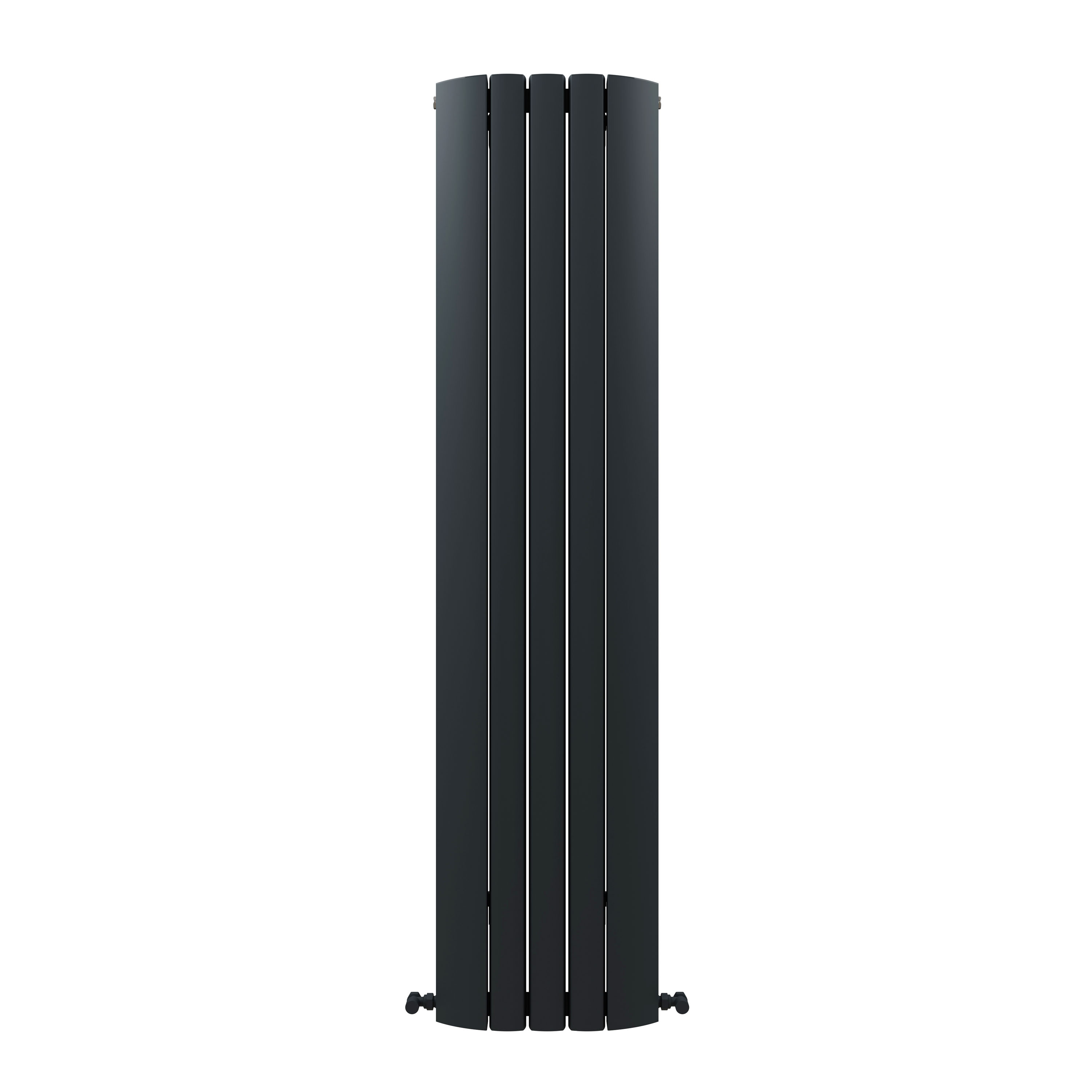 Carisa Gaia Oval Single Panel Vertical Aluminium Radiator