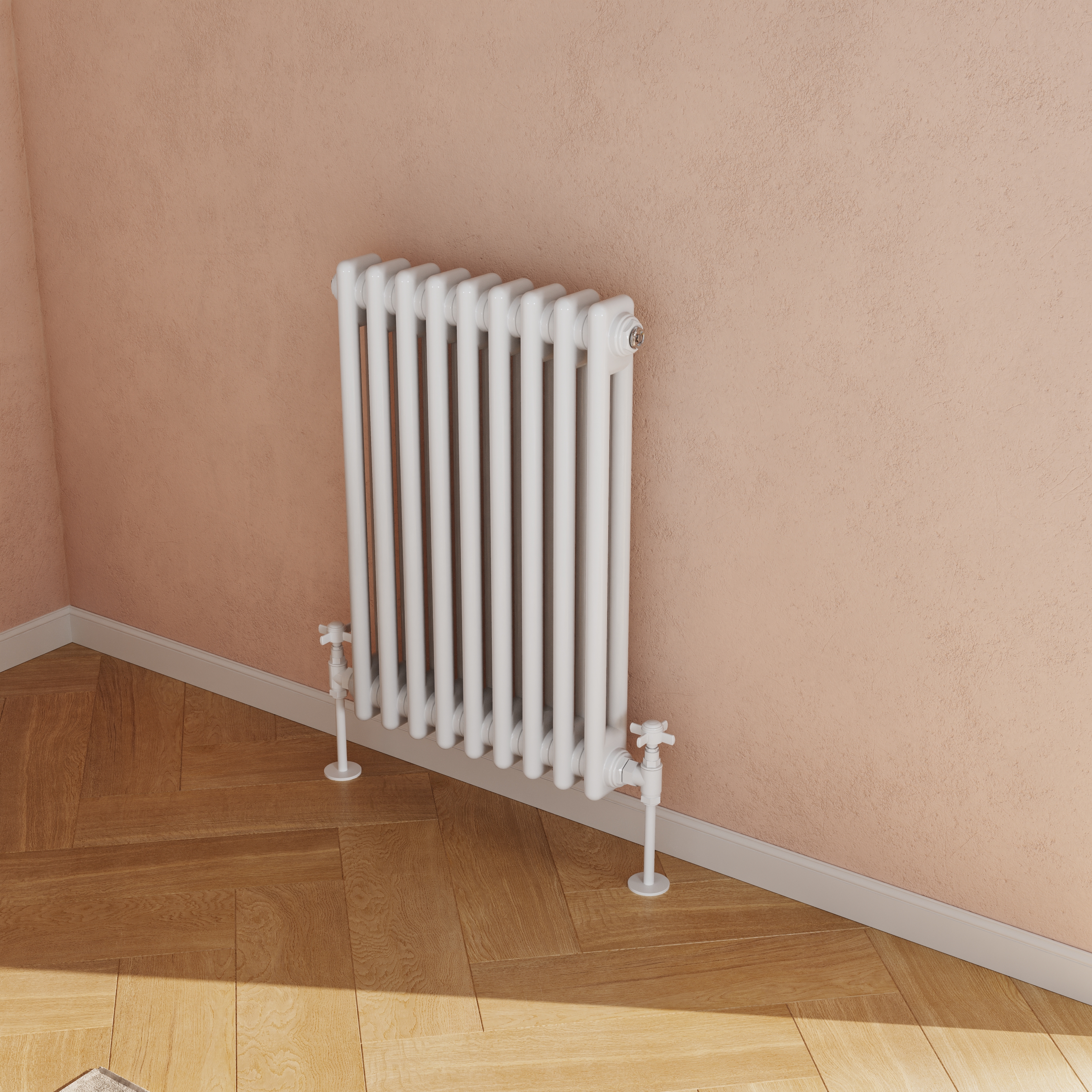 Toasty Ardleigh White Horizontal Column Radiator