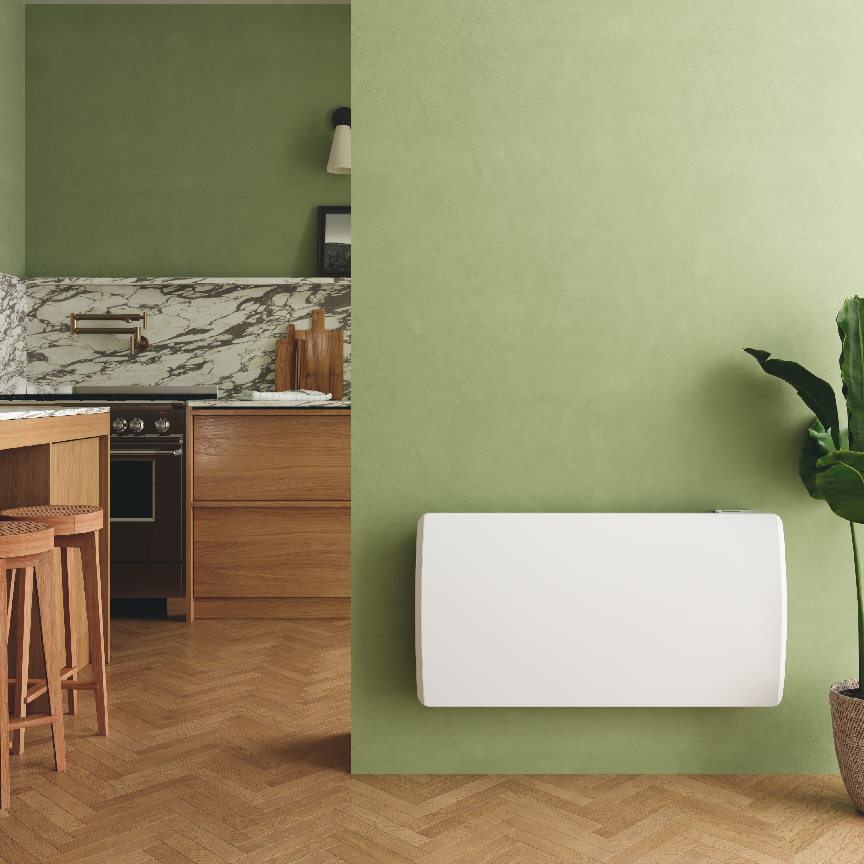 Toasty Lume Matt White Electric Radiator