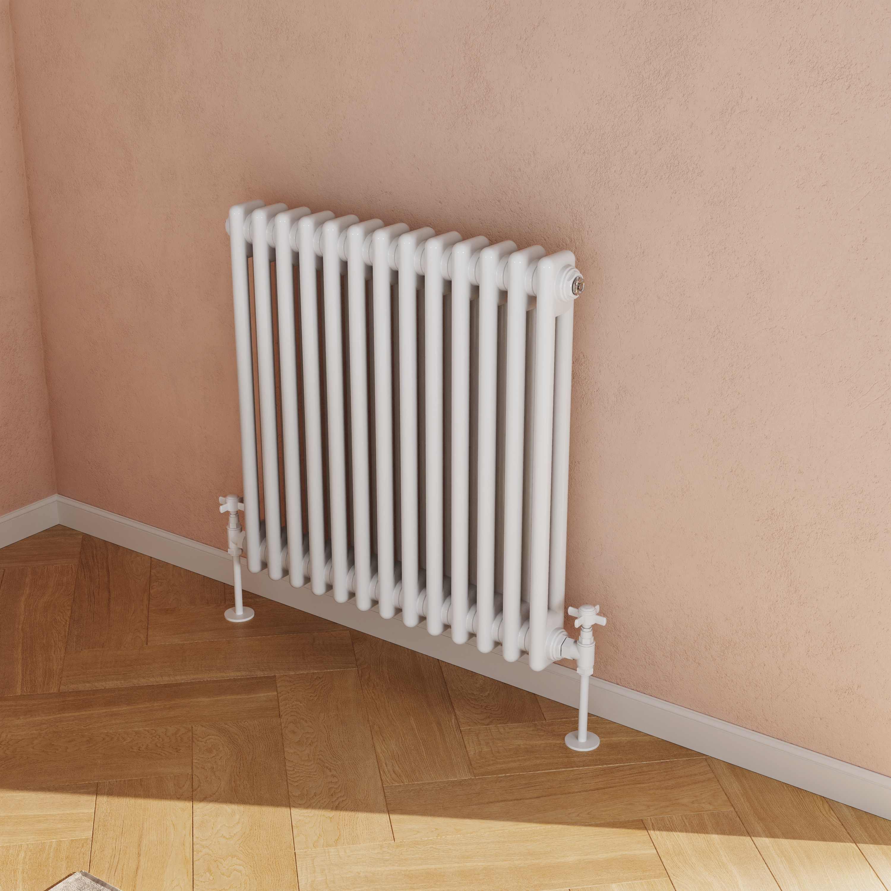 Toasty Ardleigh White Horizontal Column Radiator