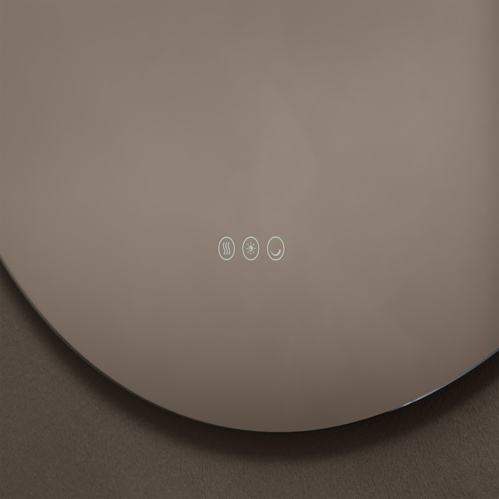 Origins Living Claris Round LED Illuminated Mirror with Demister Pad & Colour Change Lights