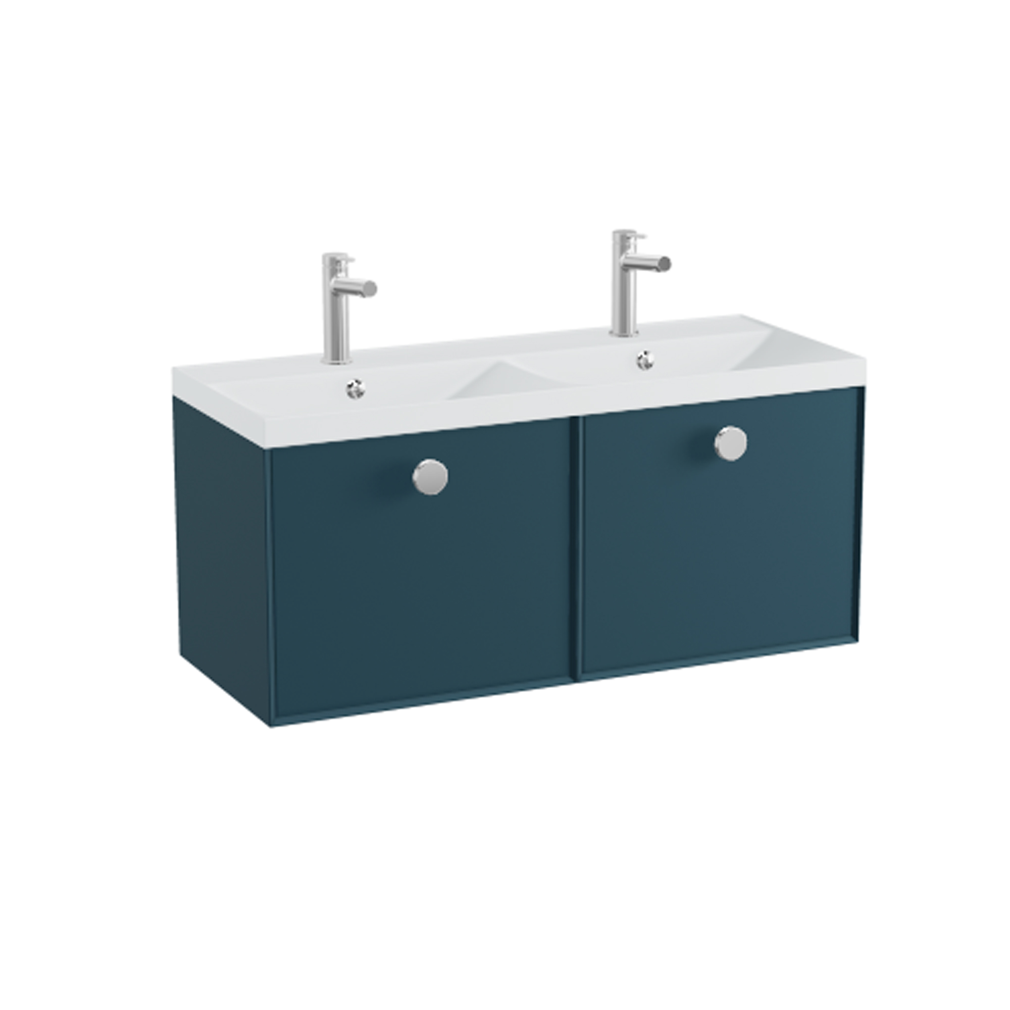 Vado Safari 1000mm Wall Hung Vanity Unit & Double Basin