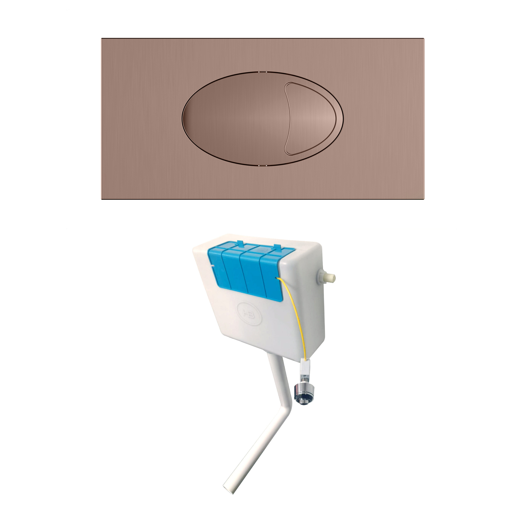 Drench Dual Flush Concealed Cistern with Dual Flush Plate