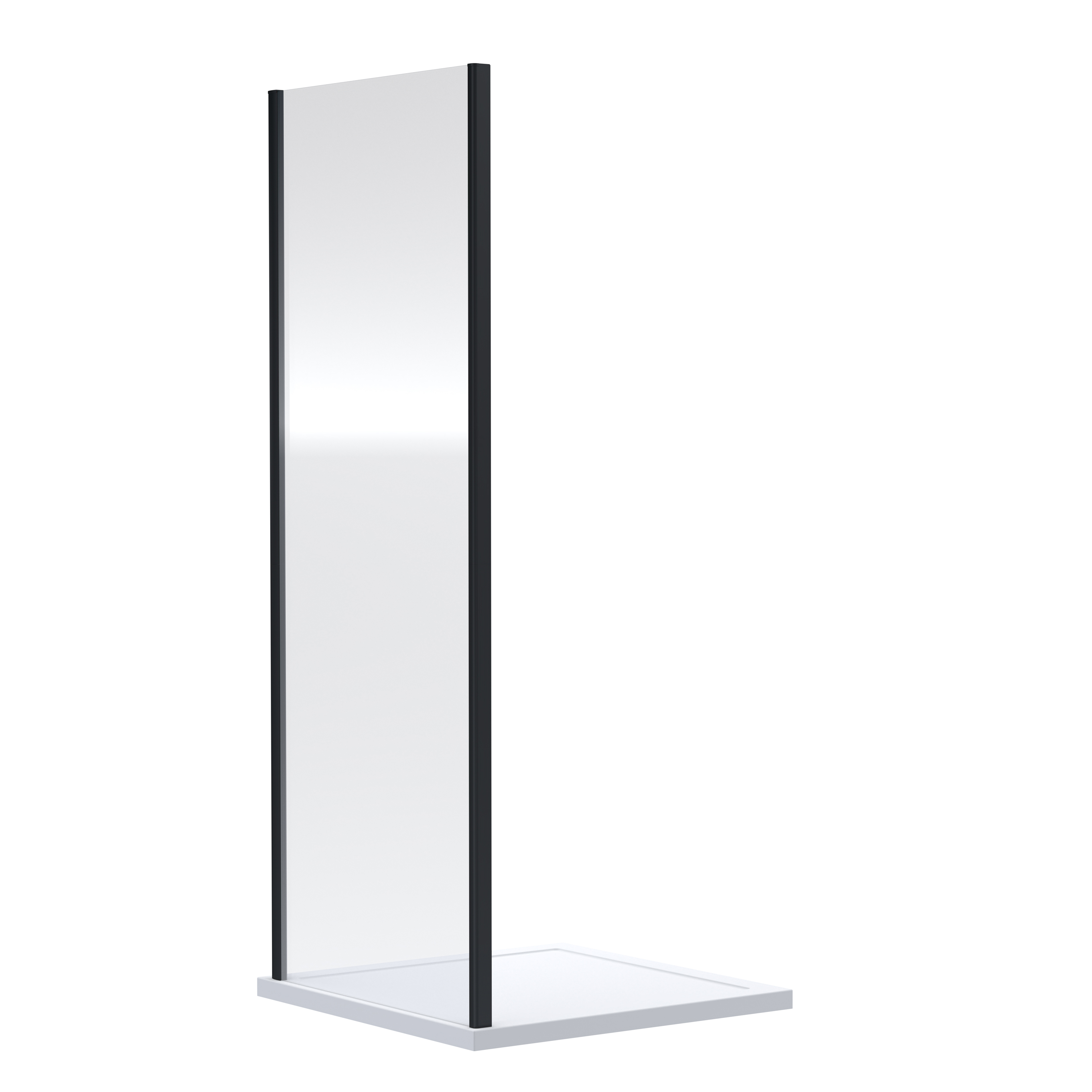 Harbour Primrose 4mm Matt Black Bi-Fold Shower Door & Optional Side Panel