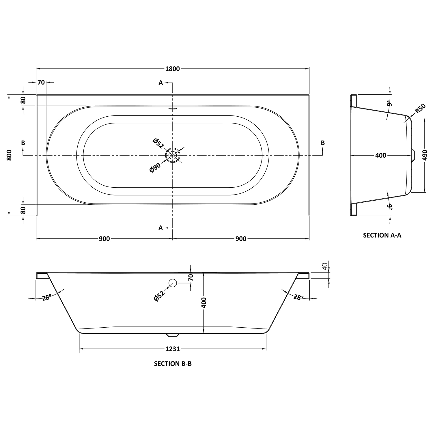 Harbour Acclaim Complete Bathroom Suite with Double Ended Bath & Rimless Toilet