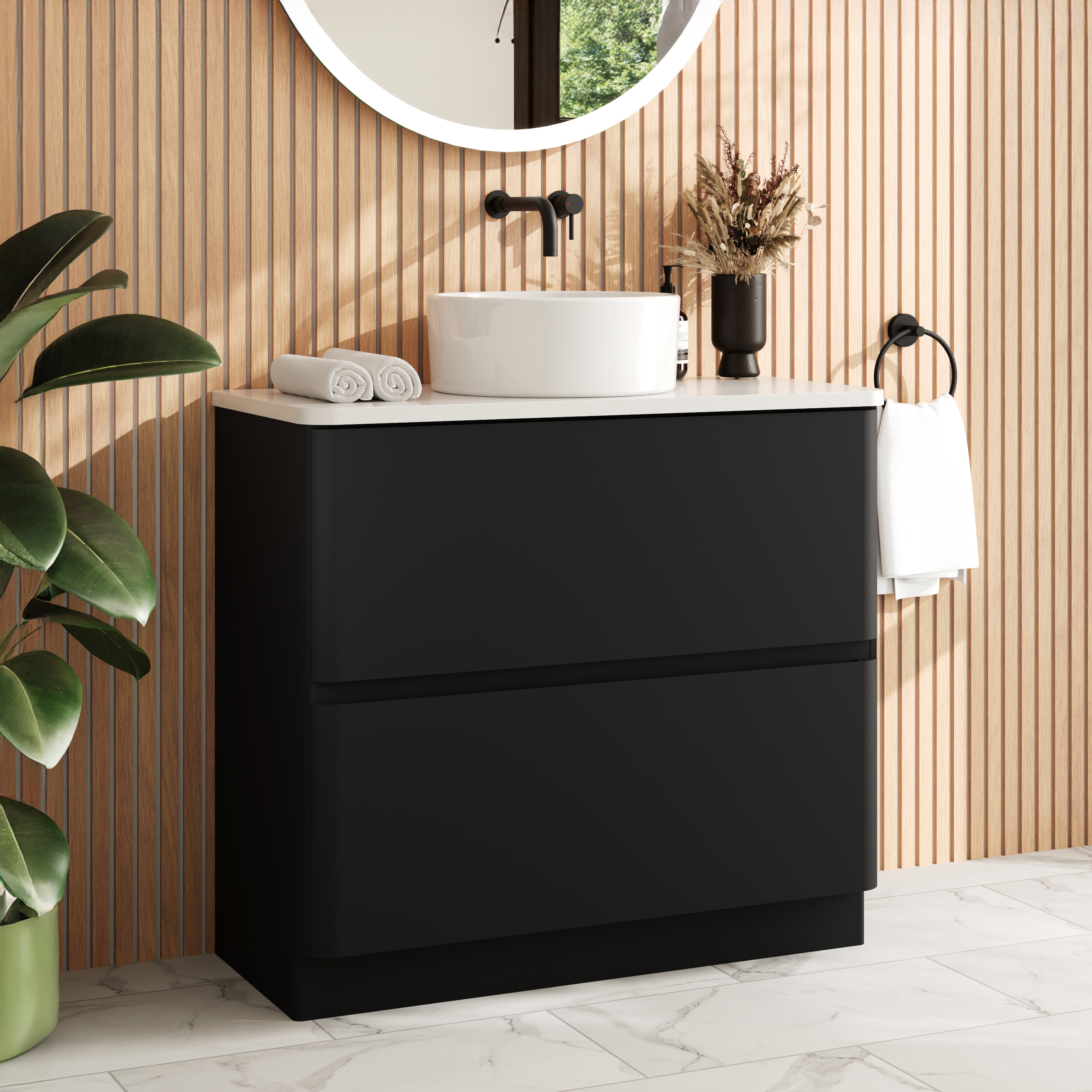 Drench Origin 900mm Floorstanding Vanity Unit & Countertop