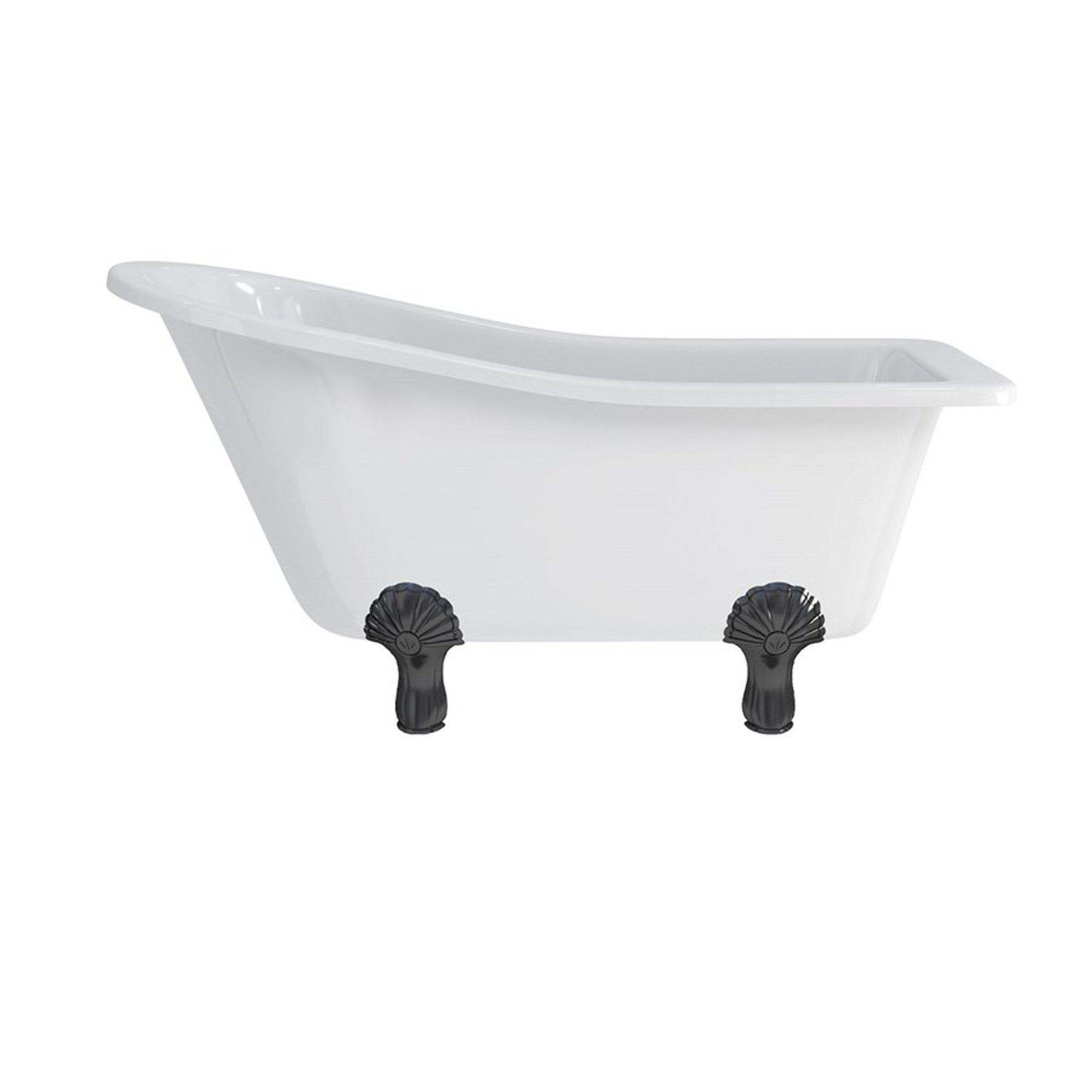 Burlington Buckingham Mini Slipper Bath with Luxury Feet - 1500 x 740mm