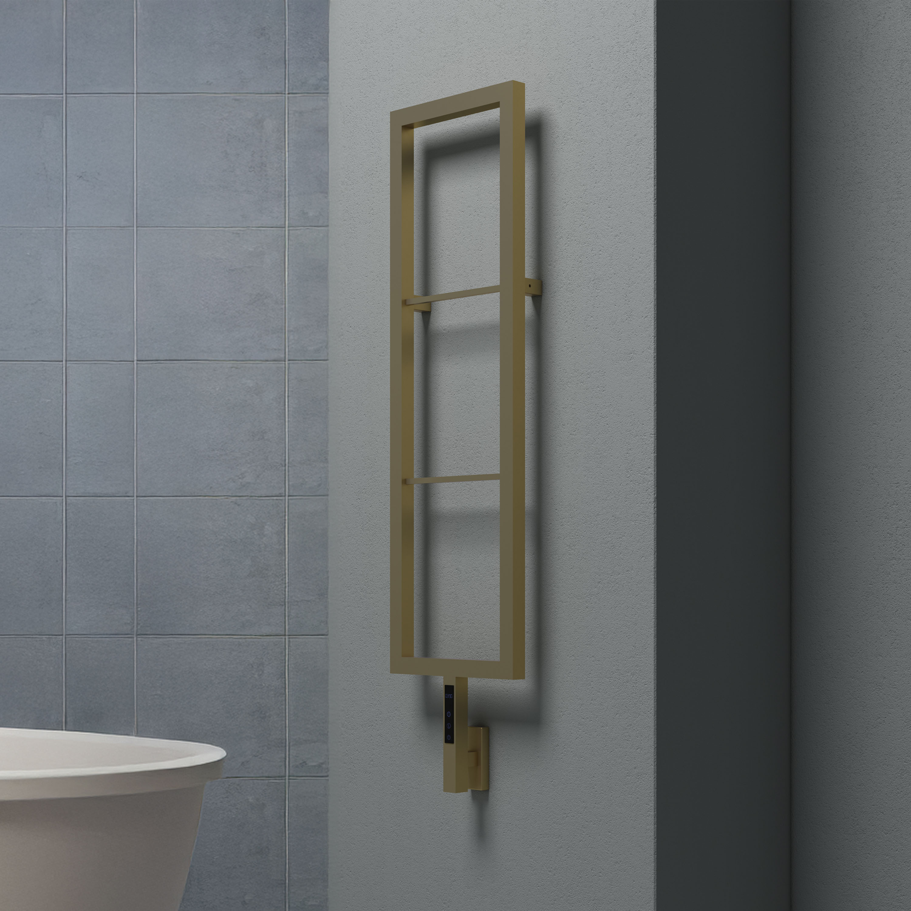 Carisa Vero Stainless Steel Designer Electric Heated Towel Rail
