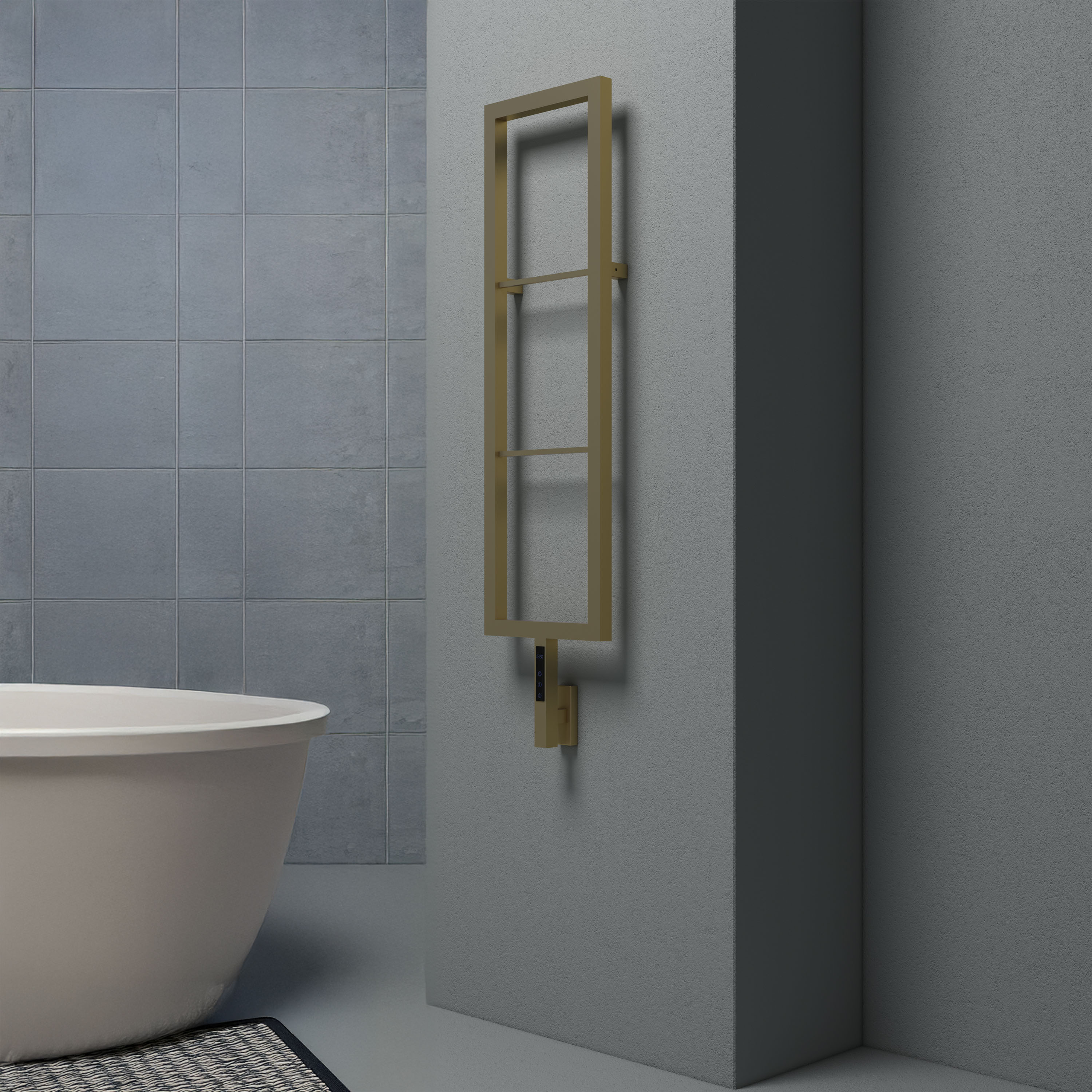 Carisa Vero Stainless Steel Designer Electric Heated Towel Rail