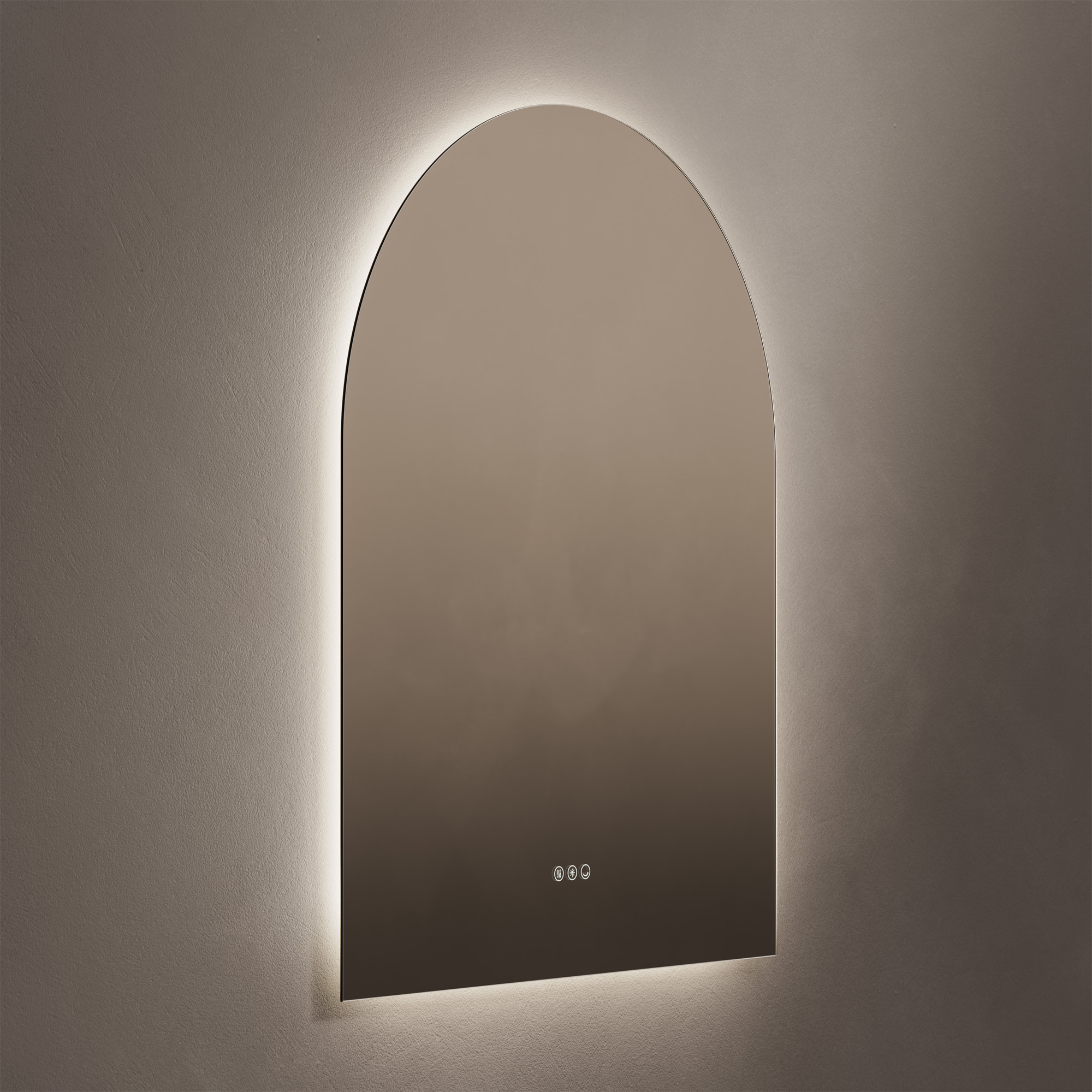Origins Living Claris Arched LED Illuminated Mirror with Demister Pad & Colour Change Lights