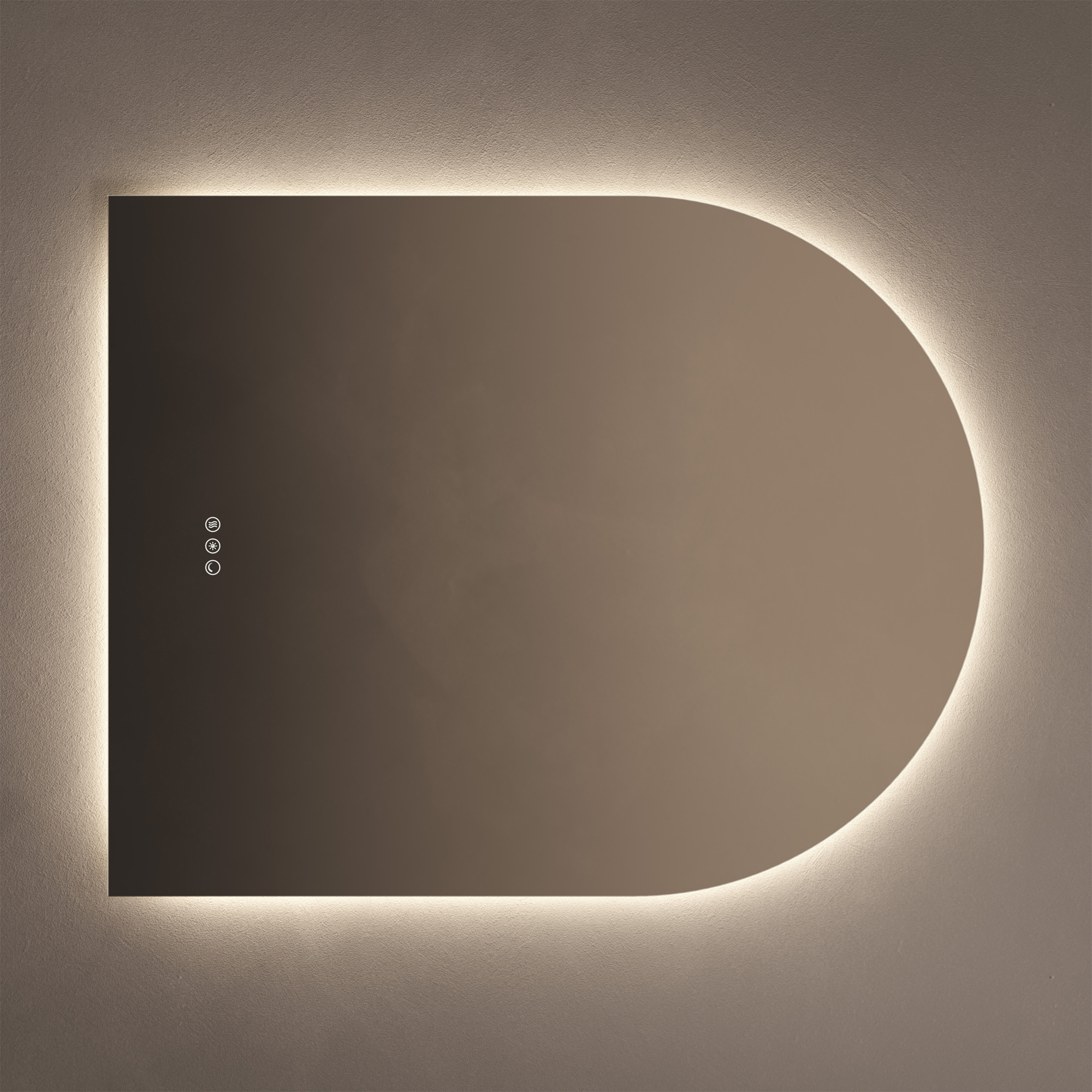Origins Living Claris Arched LED Illuminated Mirror with Demister Pad & Colour Change Lights