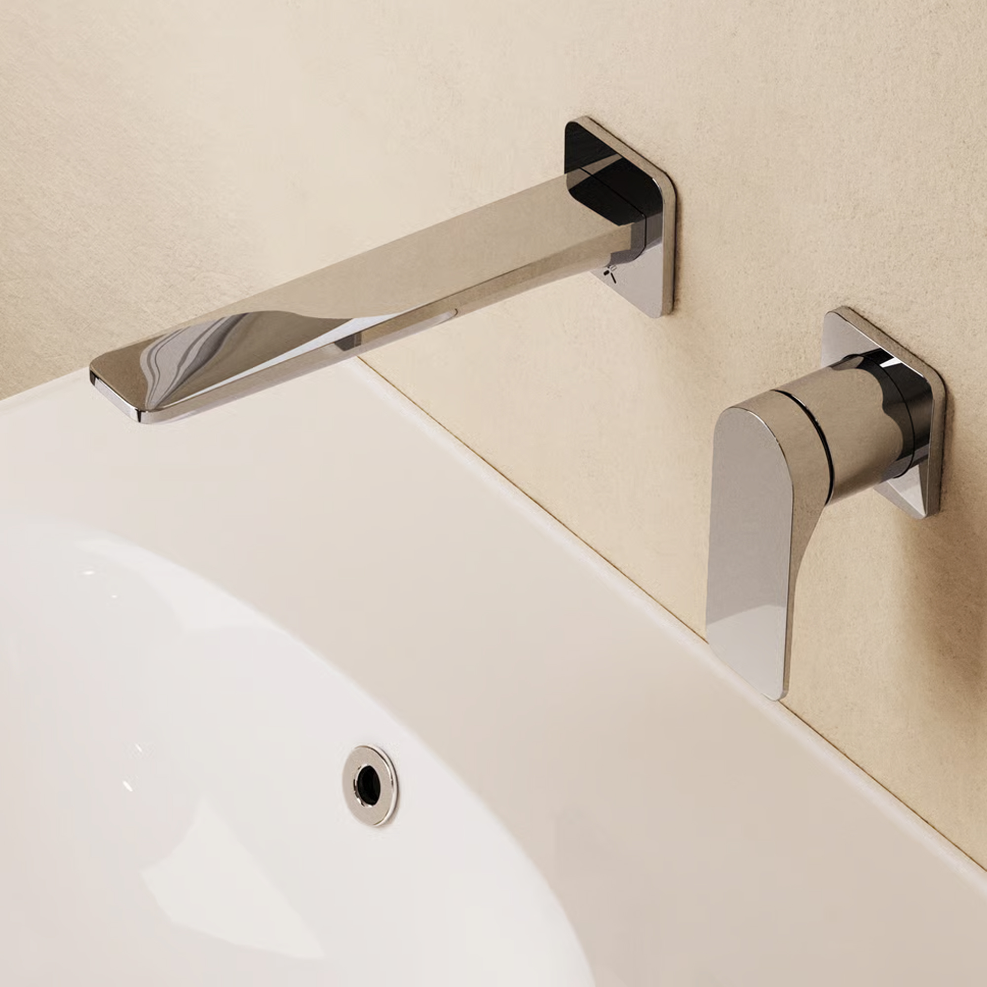 Crosswater Fuse 2 Hole Wall Mounted Basin Mixer Tap