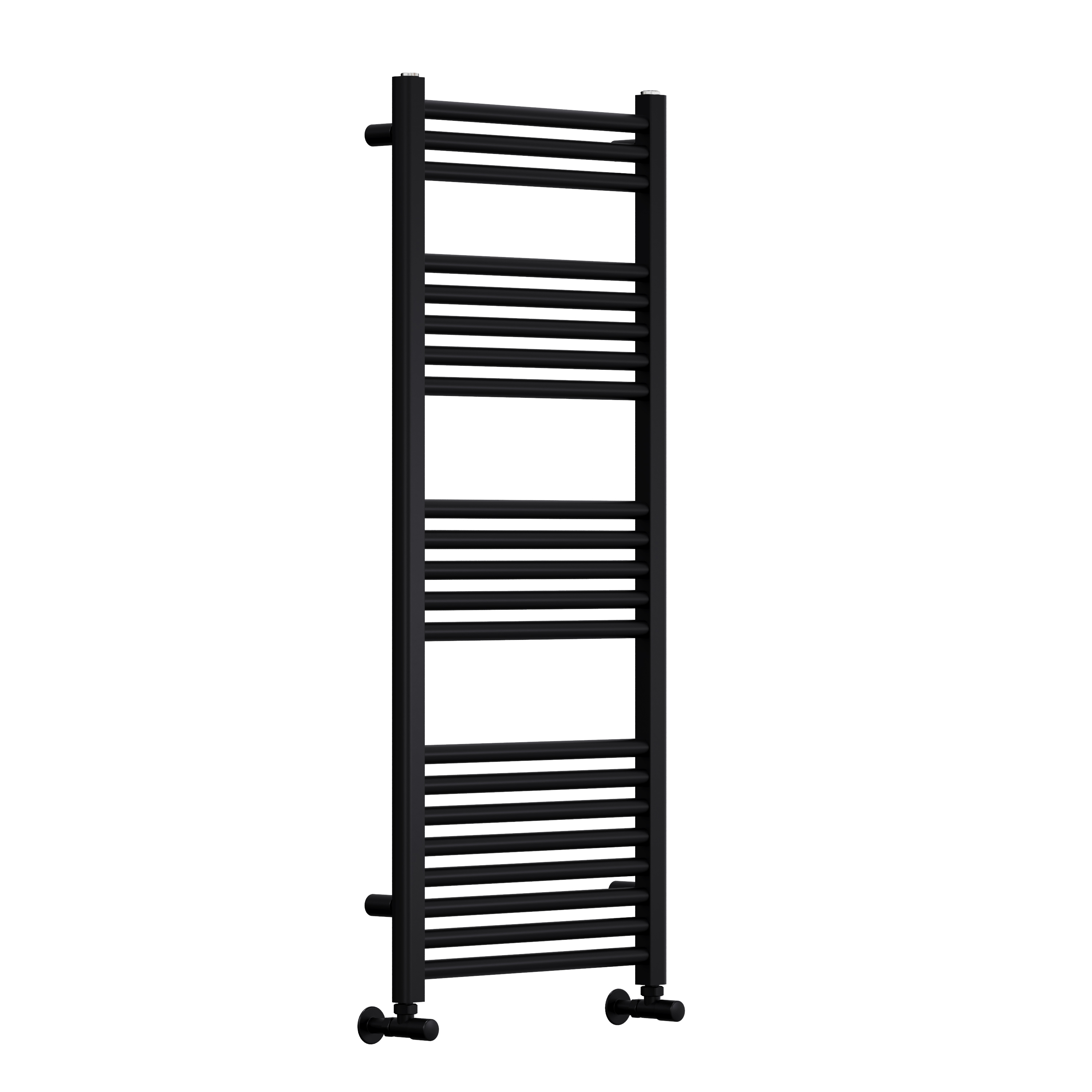 Toasty Glow Premium Matt Black 25mm Heated Towel Rail