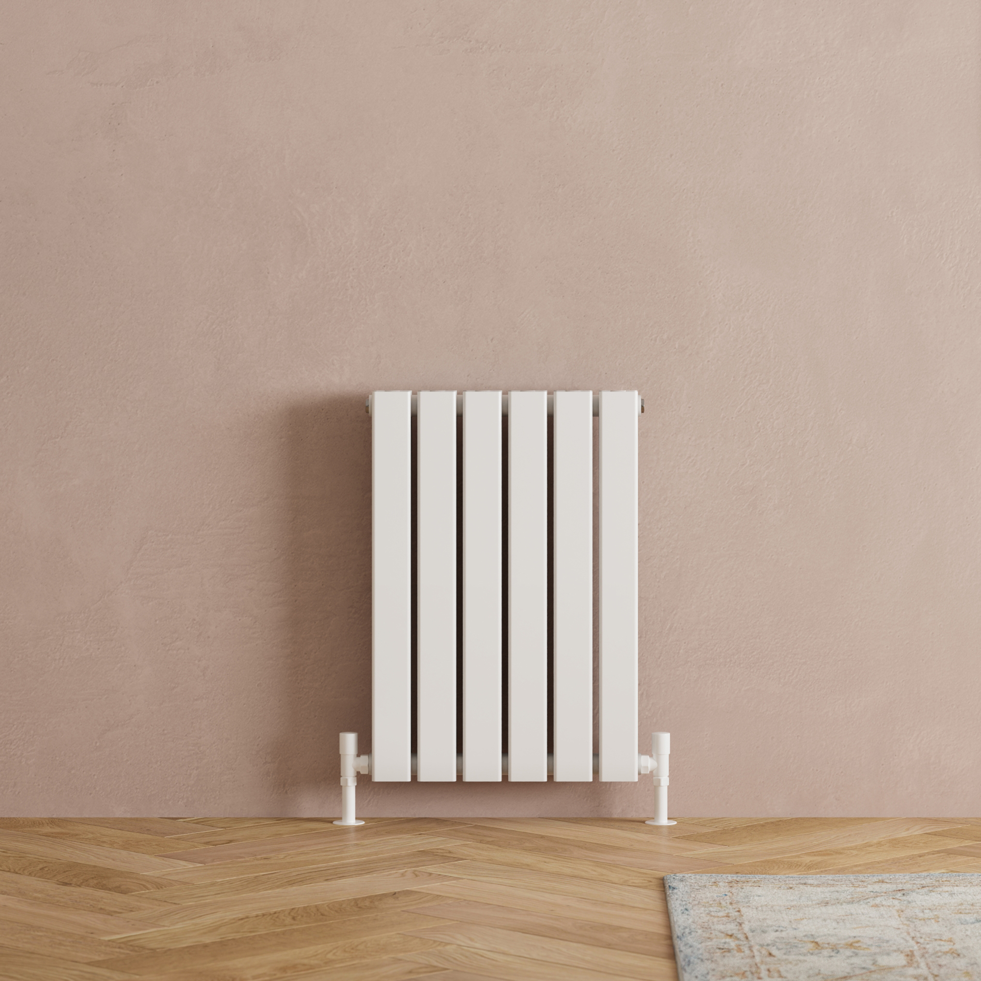Toasty Radiance White Flat Panel Horizontal Radiator