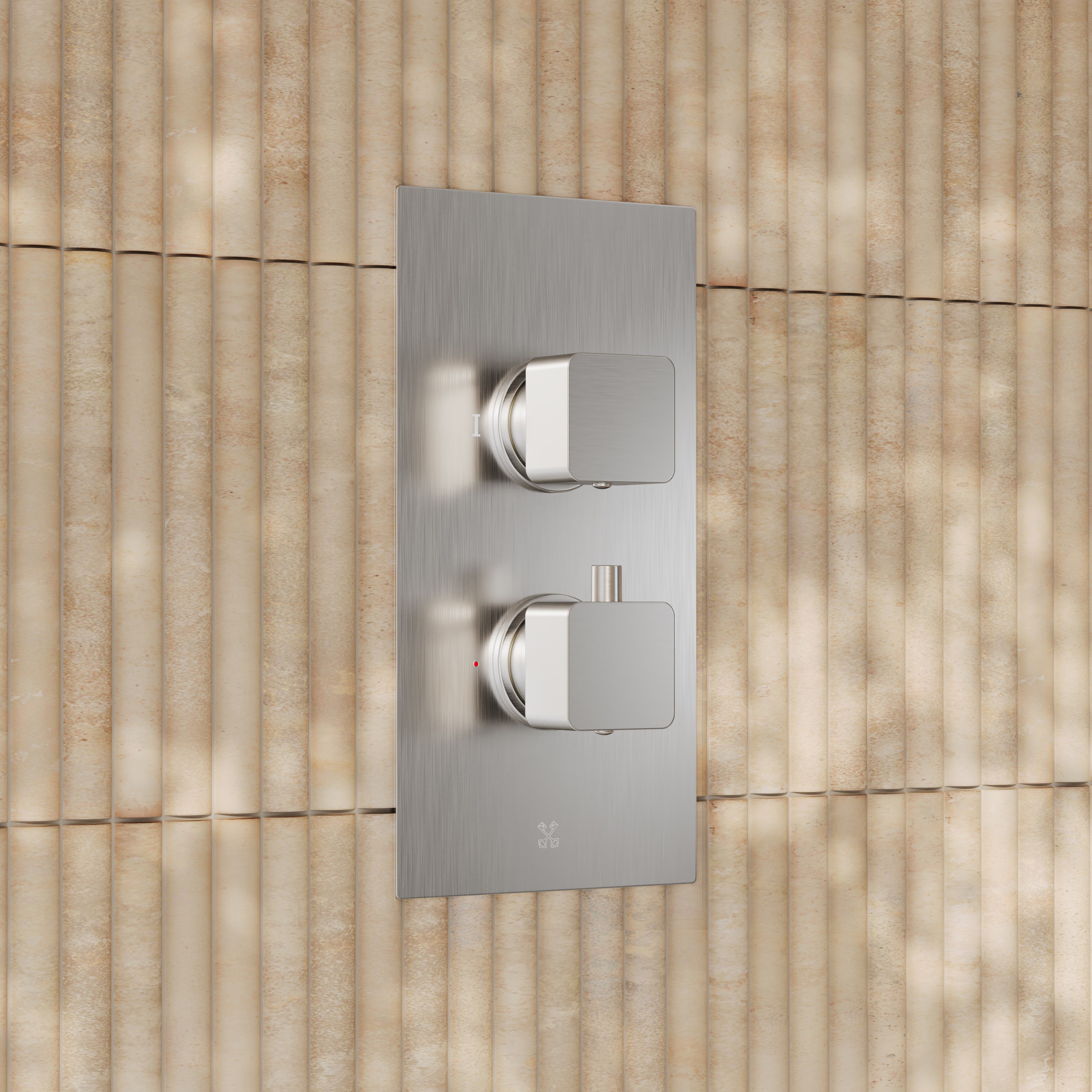 Core Portrait 1 Outlet Concealed Valve & Fixed Wall Mounted Square Shower Head