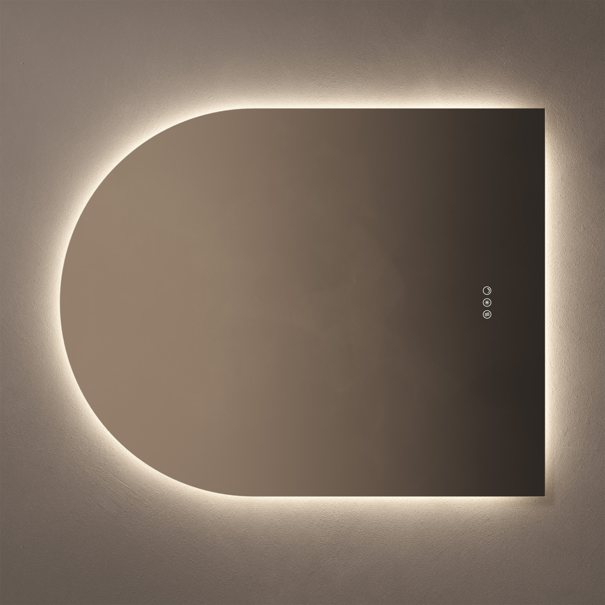 Origins Living Claris Arched LED Illuminated Mirror with Demister Pad & Colour Change Lights