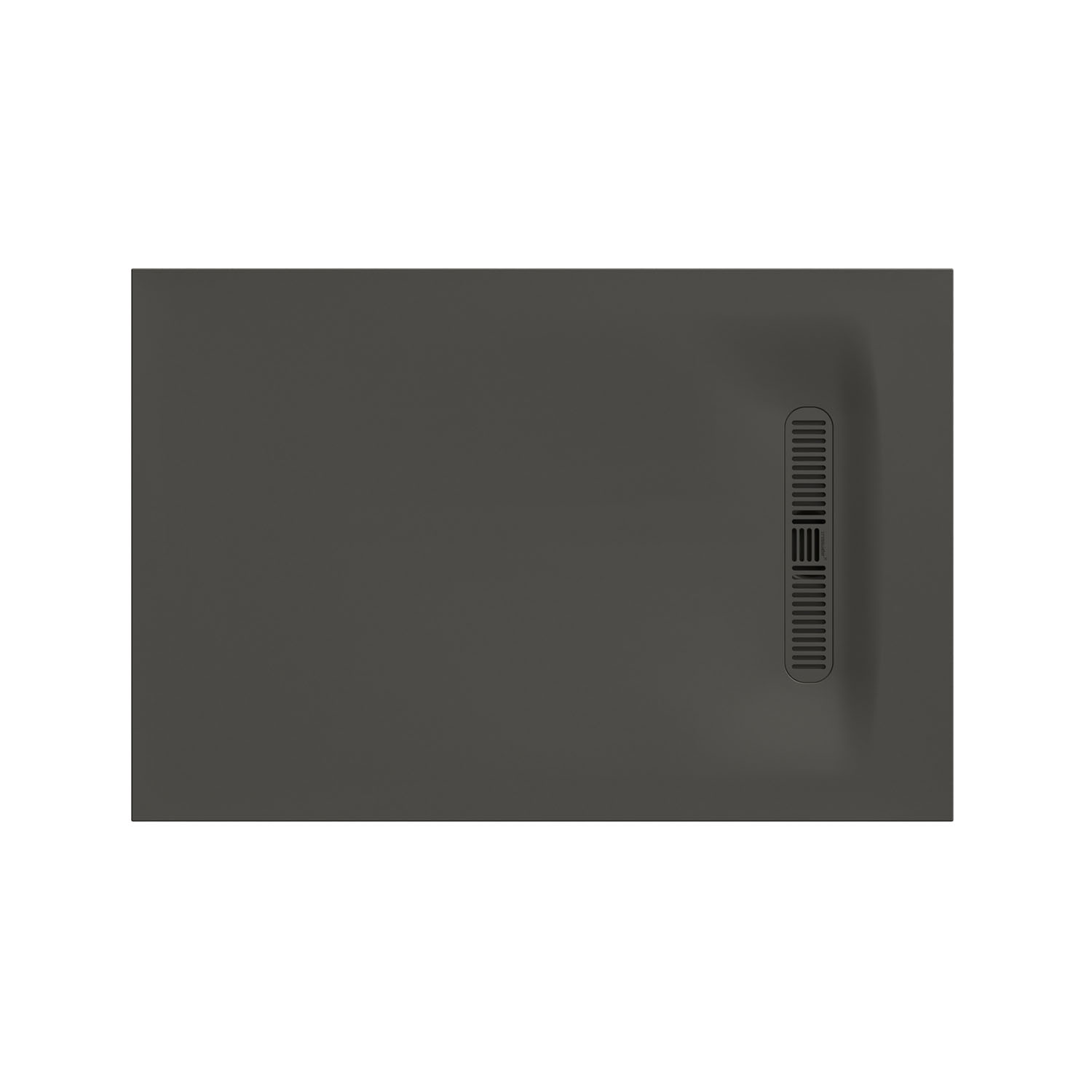 Crosswater Vito 25mm Dolomite Stone Resin Rectangular Shower Tray with Linear Waste Position