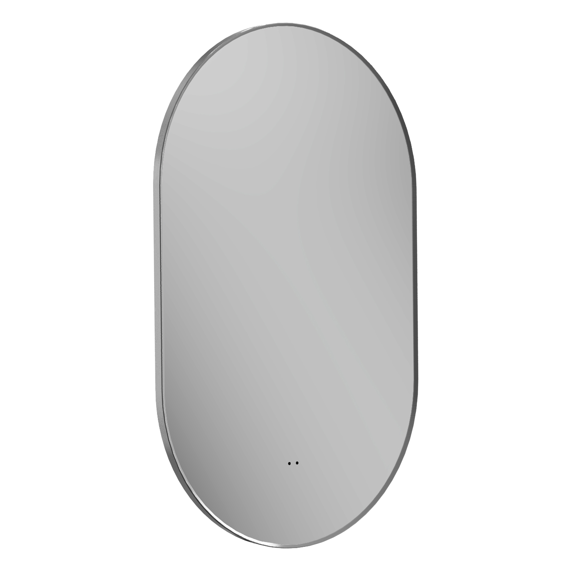 Billy LED Illuminated Oval Framed Mirror with Demister Pad & Colour Change Lights - 500 x 800mm