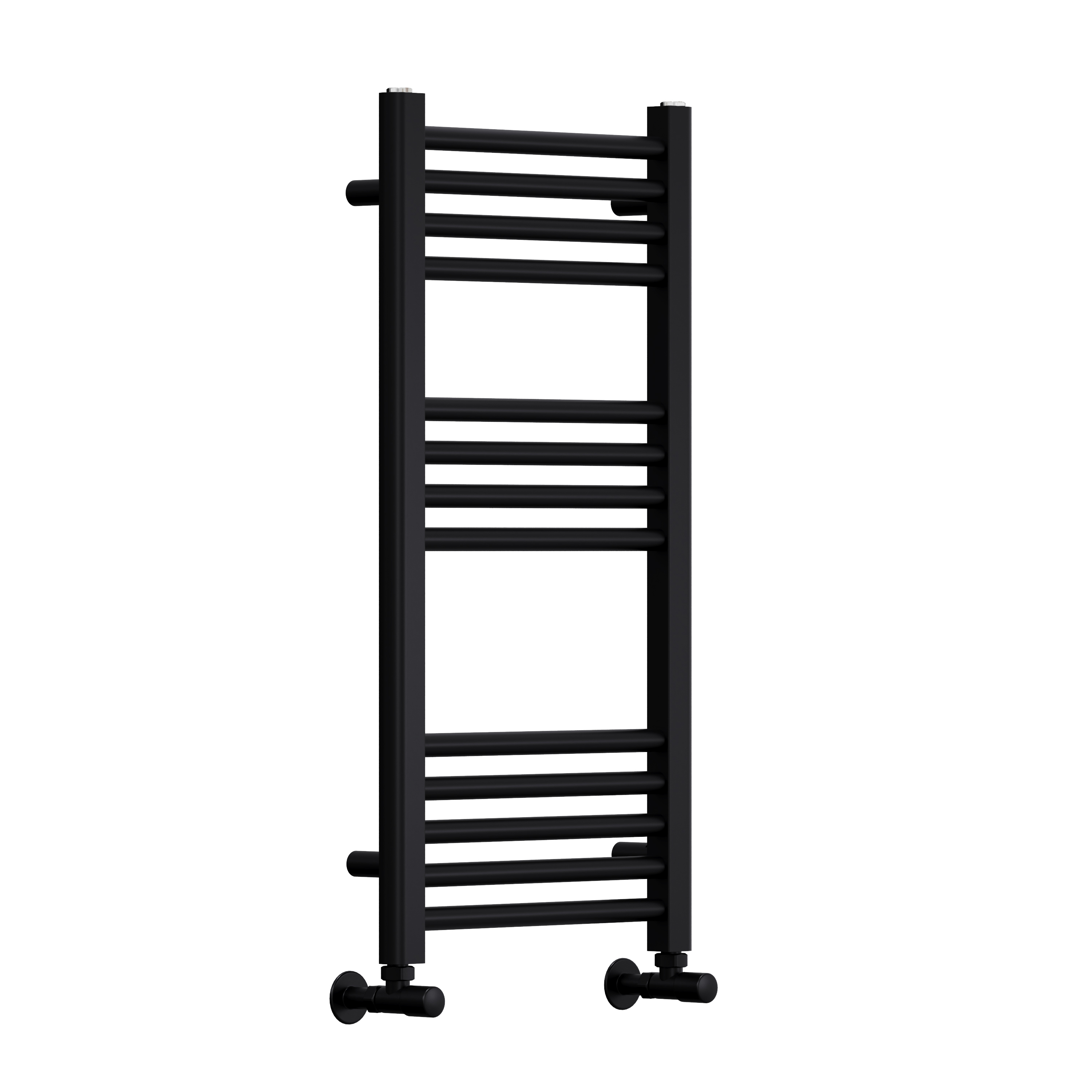 Toasty Glow Premium Matt Black 25mm Heated Towel Rail