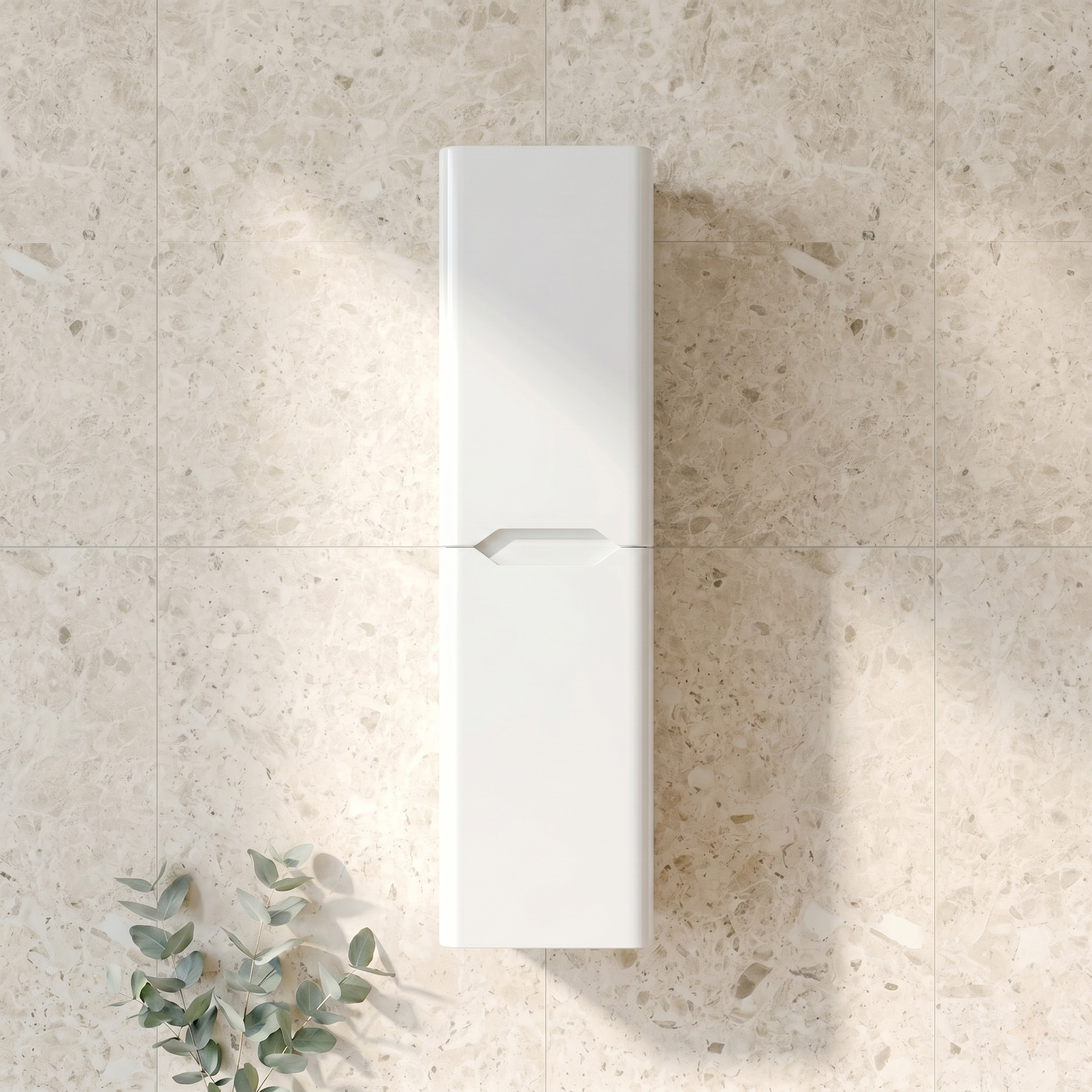 Ava 1400mm Wall Mounted Tall Storage Cabinet