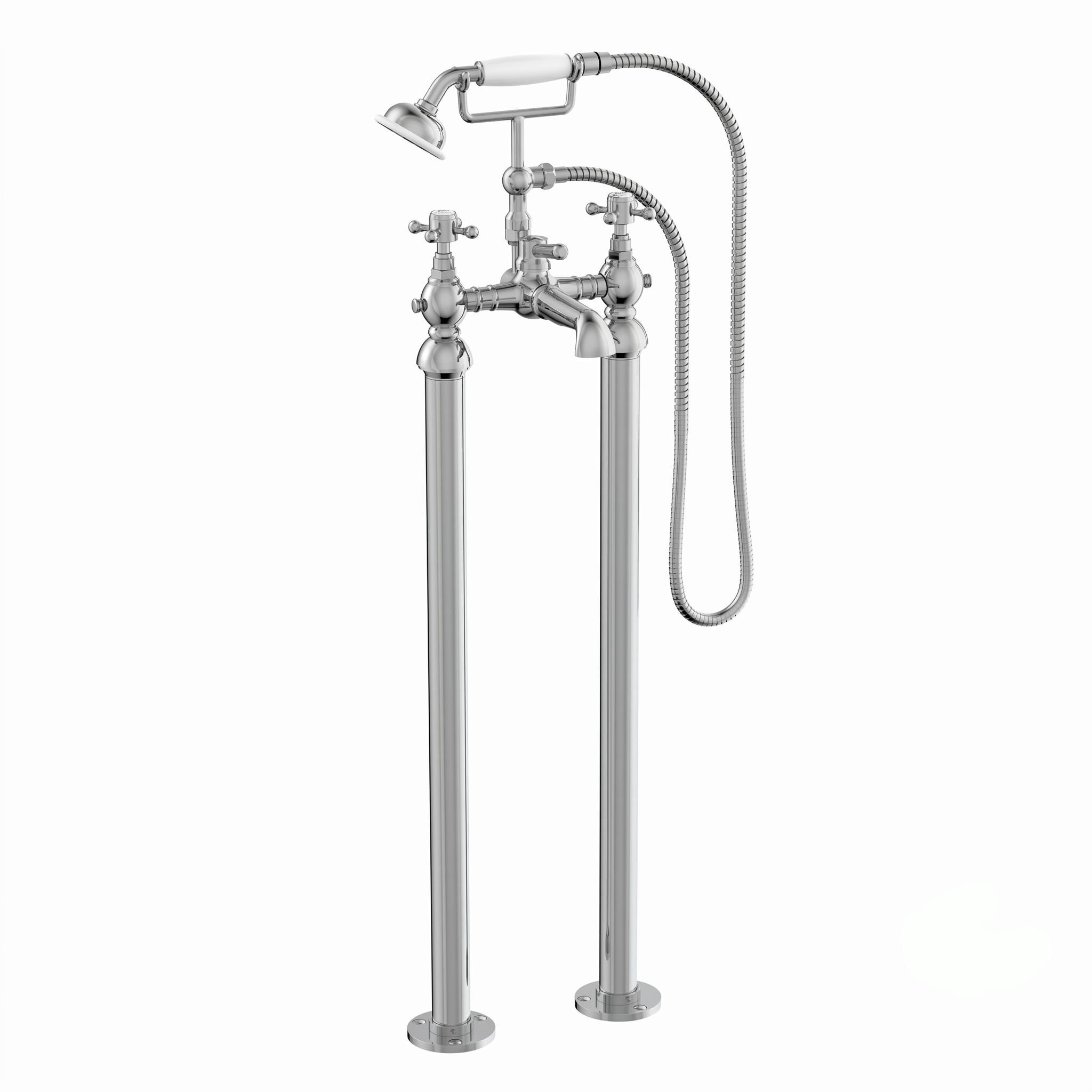 Butler & Rose Eliza Crosshead Freestanding Bath Shower Mixer Tap
