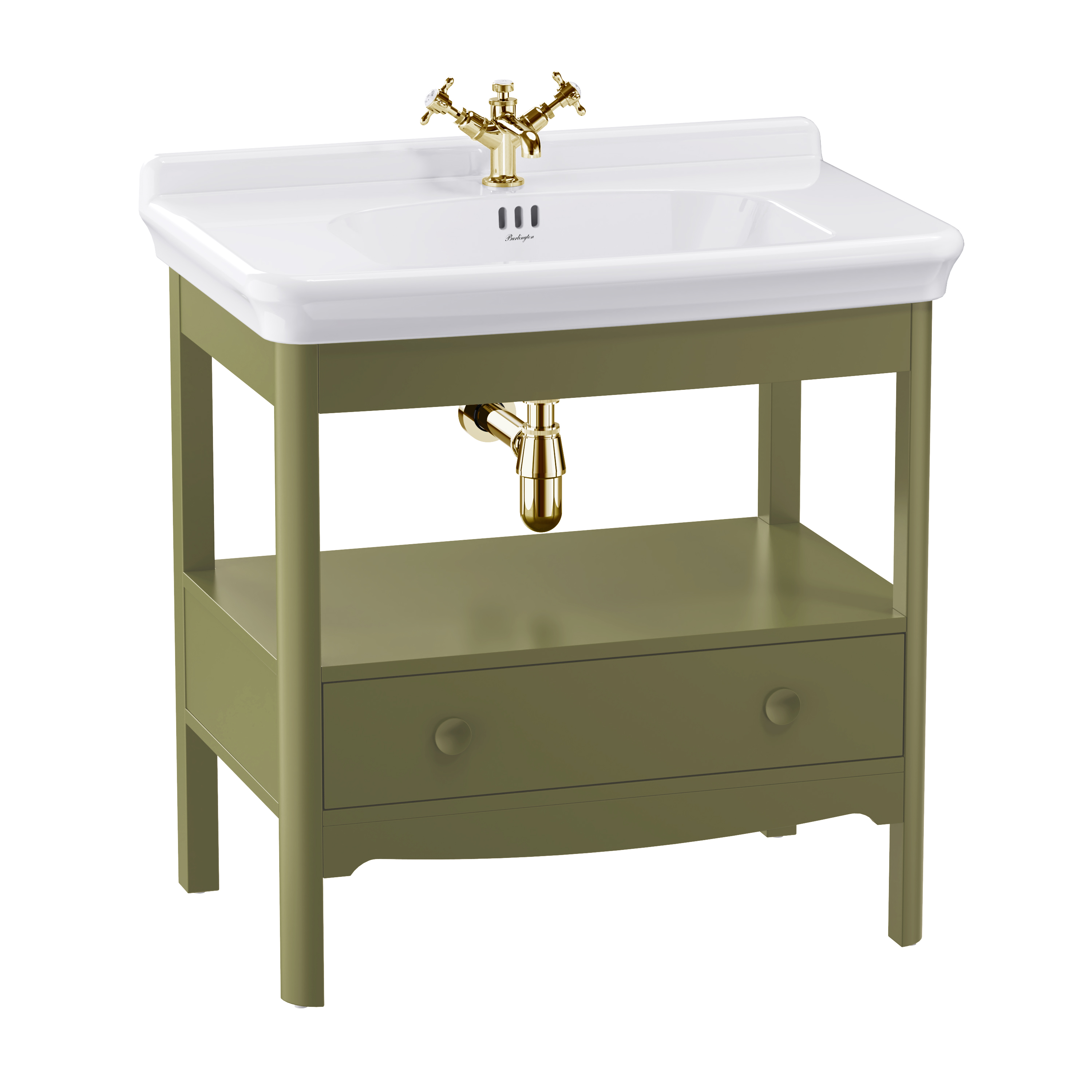 Burlington Guild 850mm Floorstanding Vanity Unit & Basin