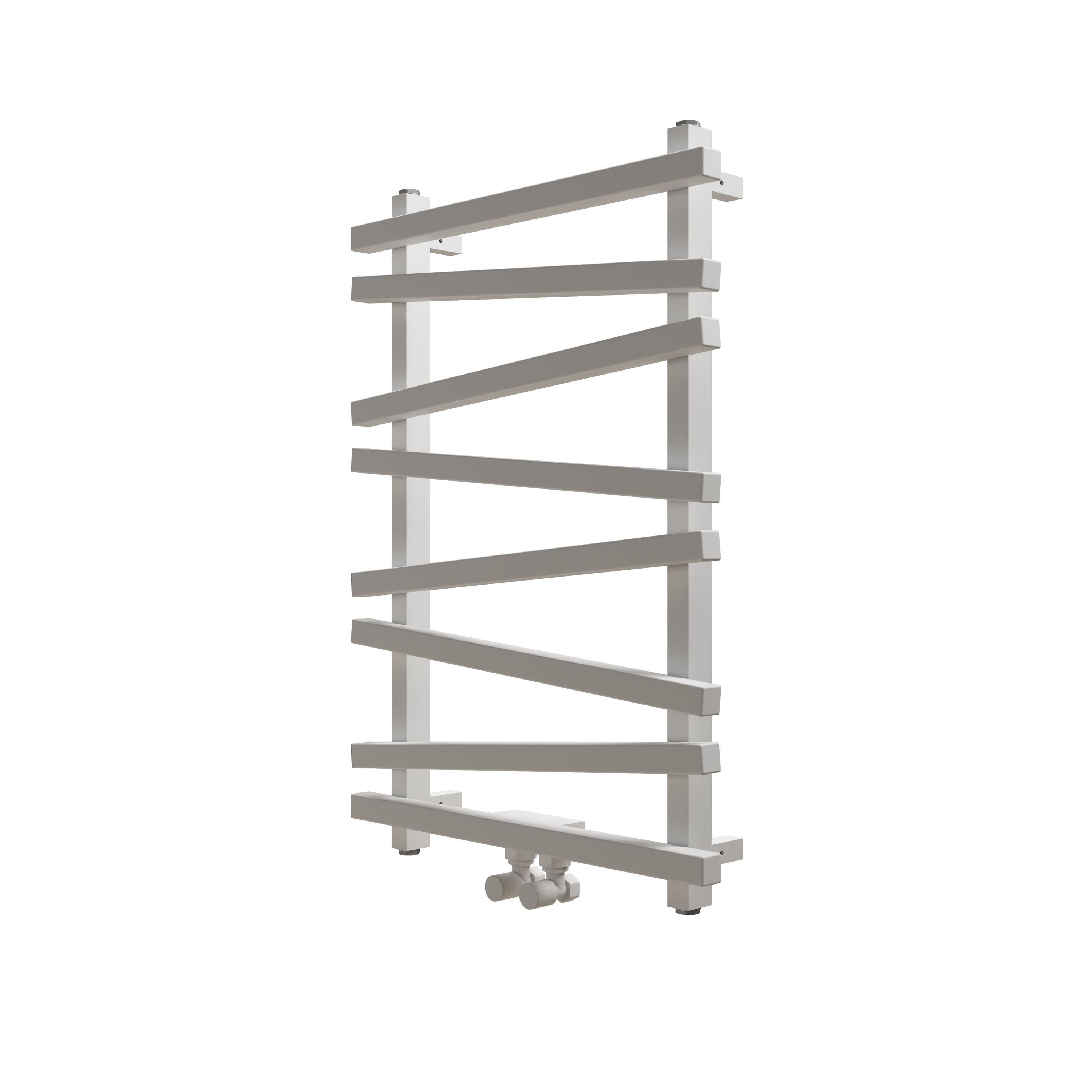 Carisa Vivek Angled Designer Aluminium Heated Towel Rail