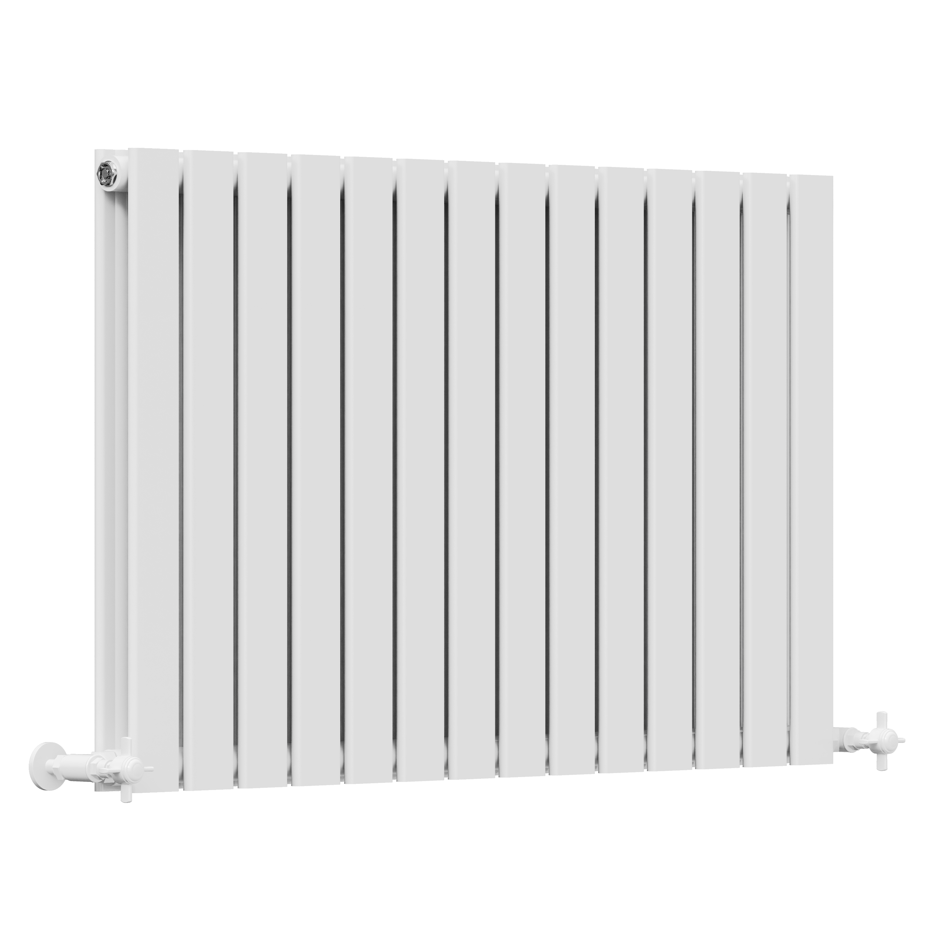 Toasty Radiance White Flat Panel Horizontal Radiator