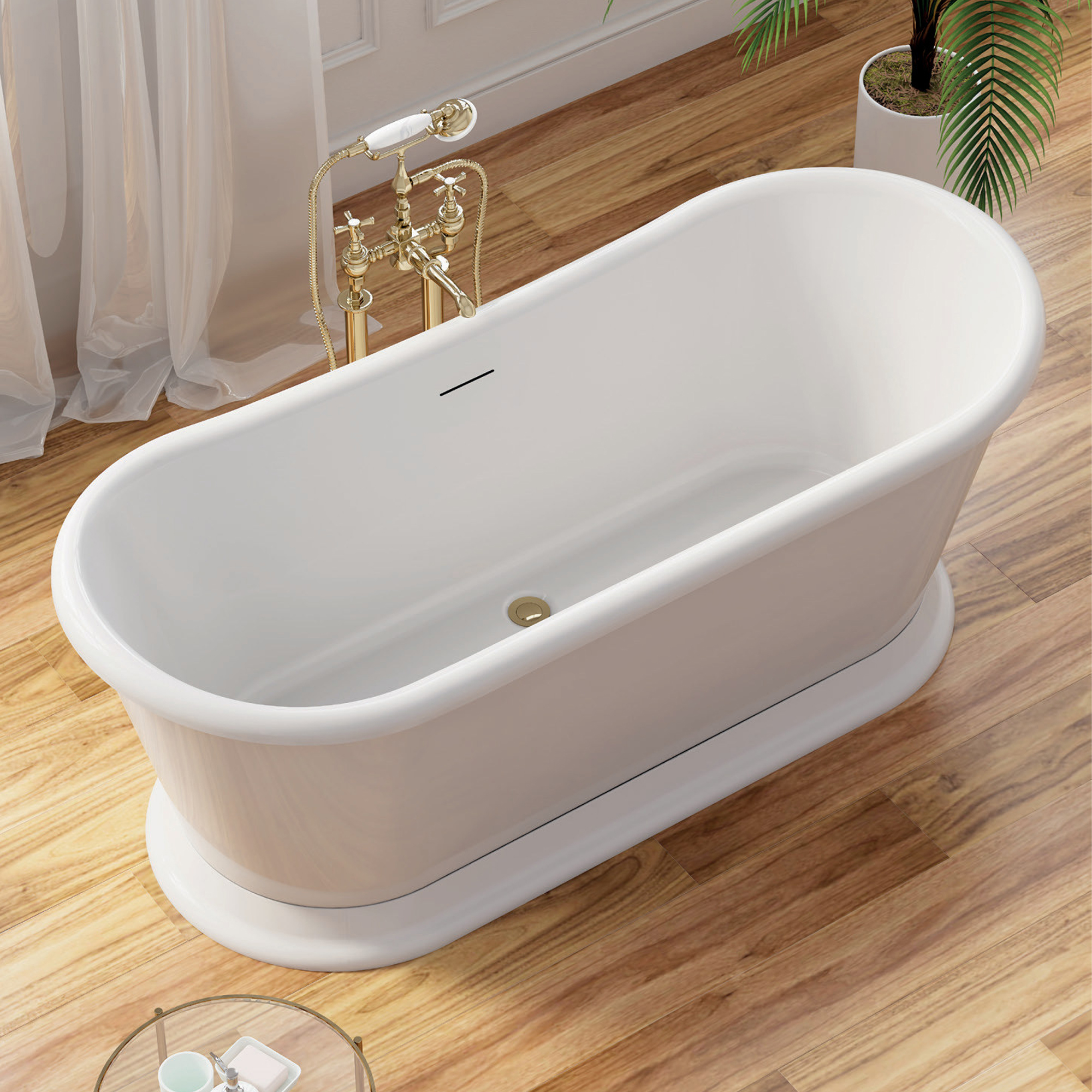Vincent Alexander Harbour White Freestanding Bath - 1710 x 720mm
