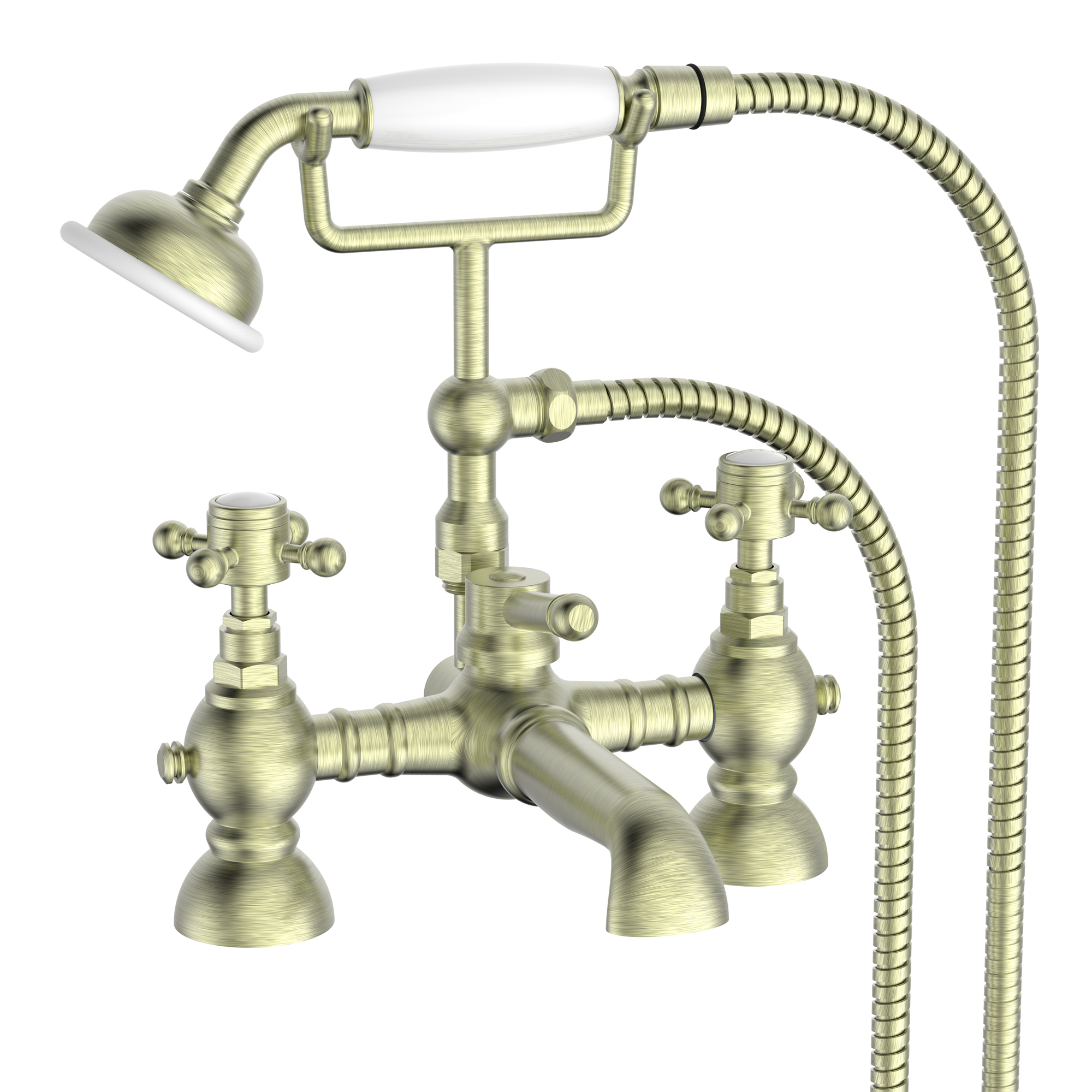 Butler & Rose Eliza Crosshead Deck Mounted Bath Shower Mixer Tap