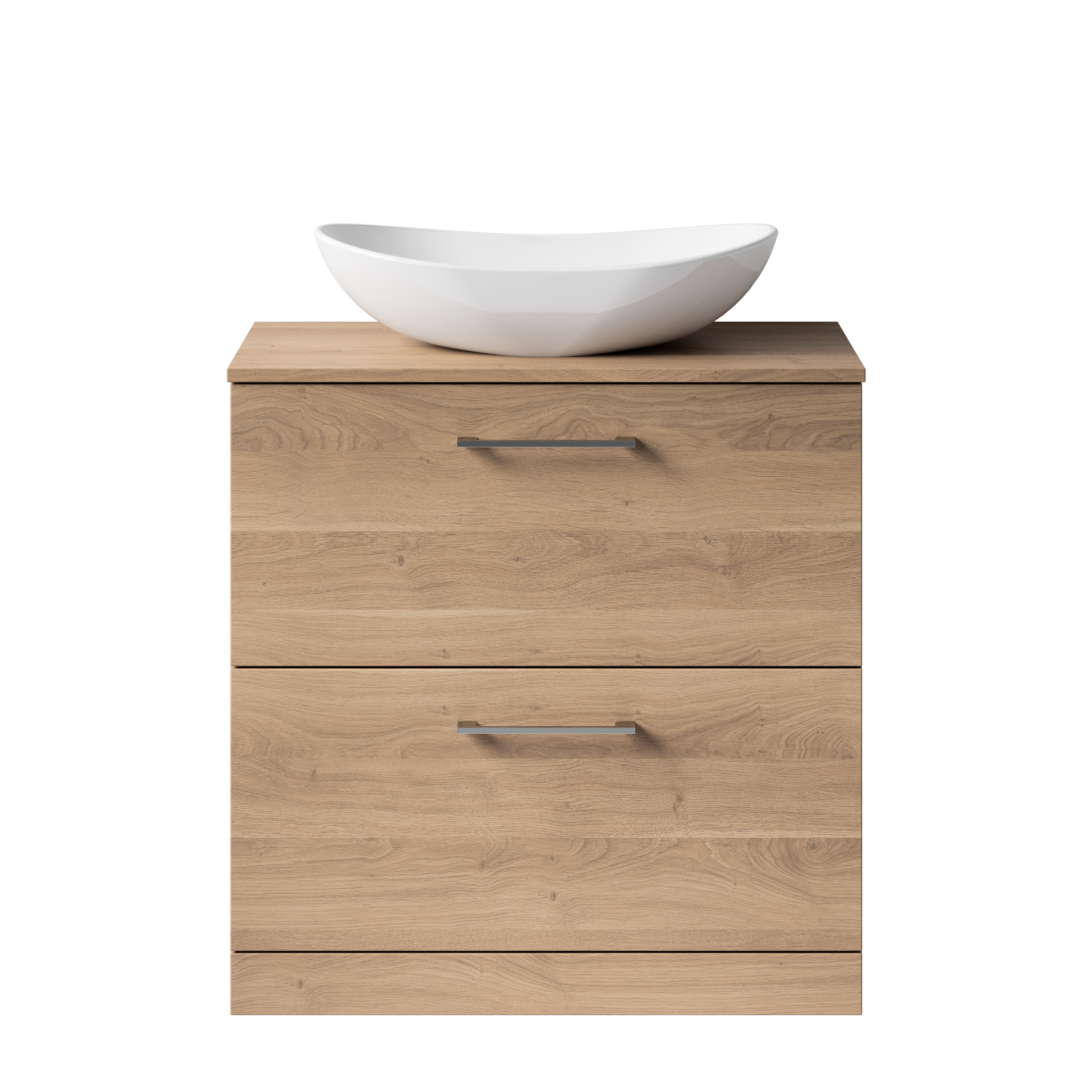 Erin 800mm Floorstanding 2 Drawer Vanity Unit & Countertop
