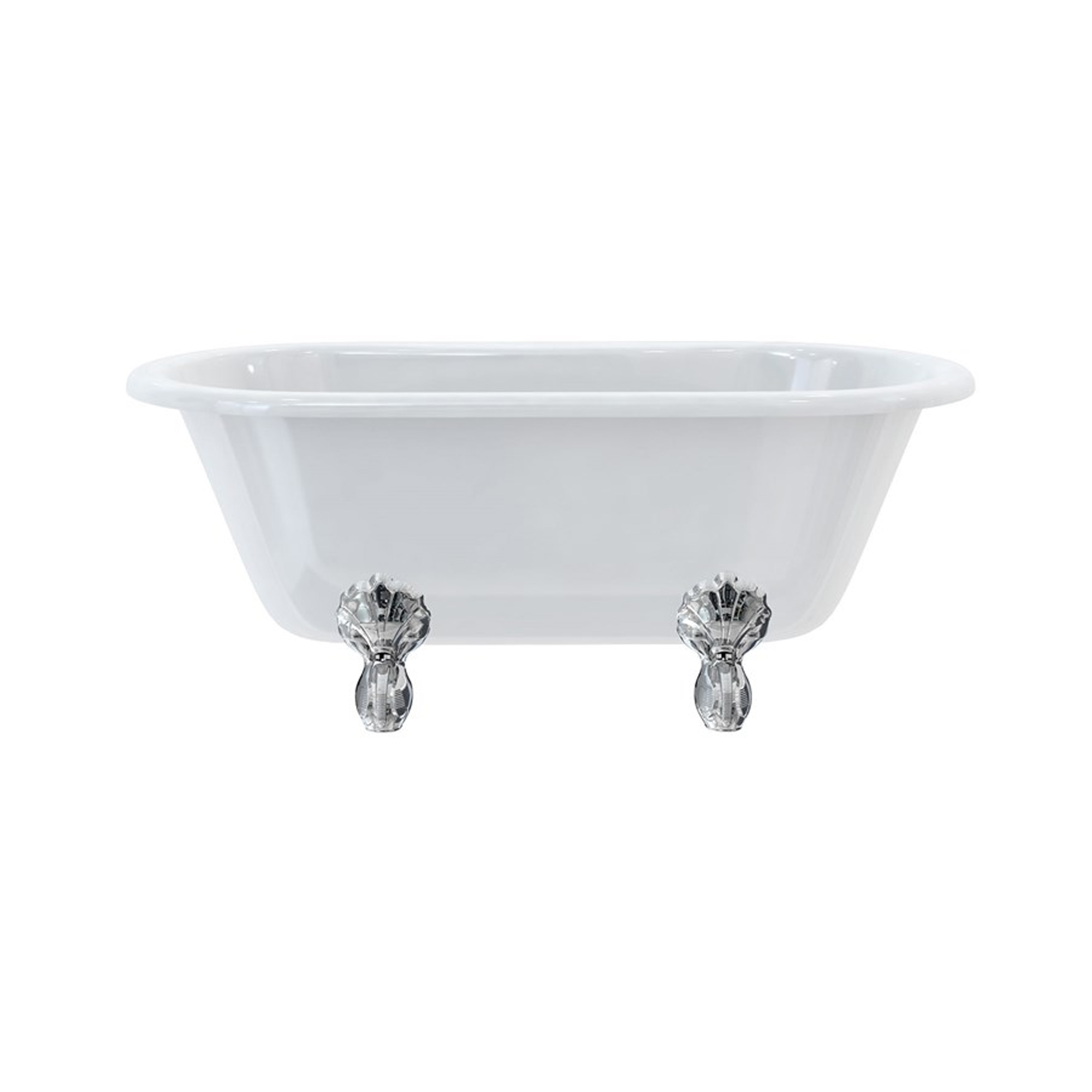 Burlington Windsor Roll Top Bath with Luxury Feet - 1500 x 750mm & 1690 x 745mm