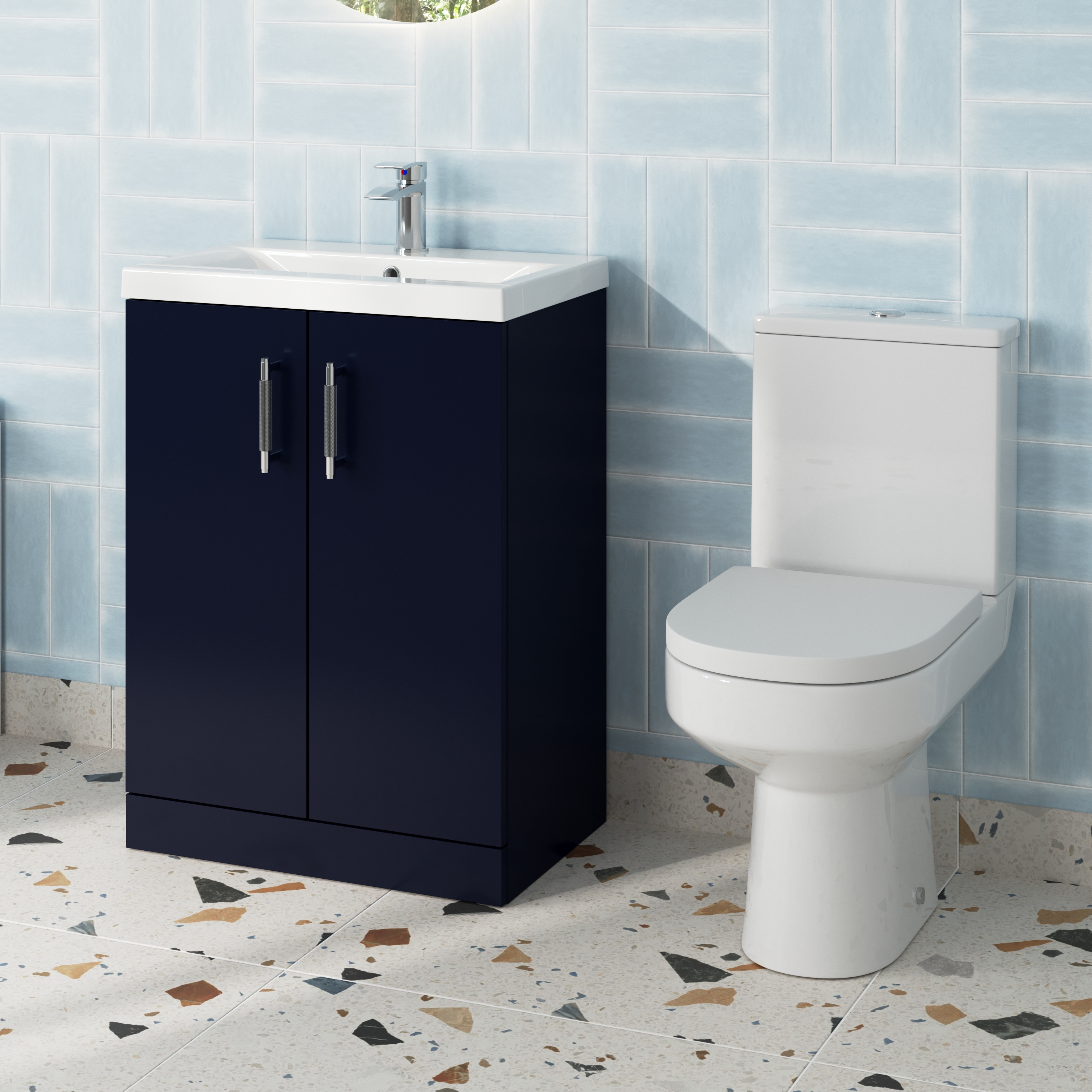 Erin Rimless Toilet & Vanity Unit Bathroom Suite