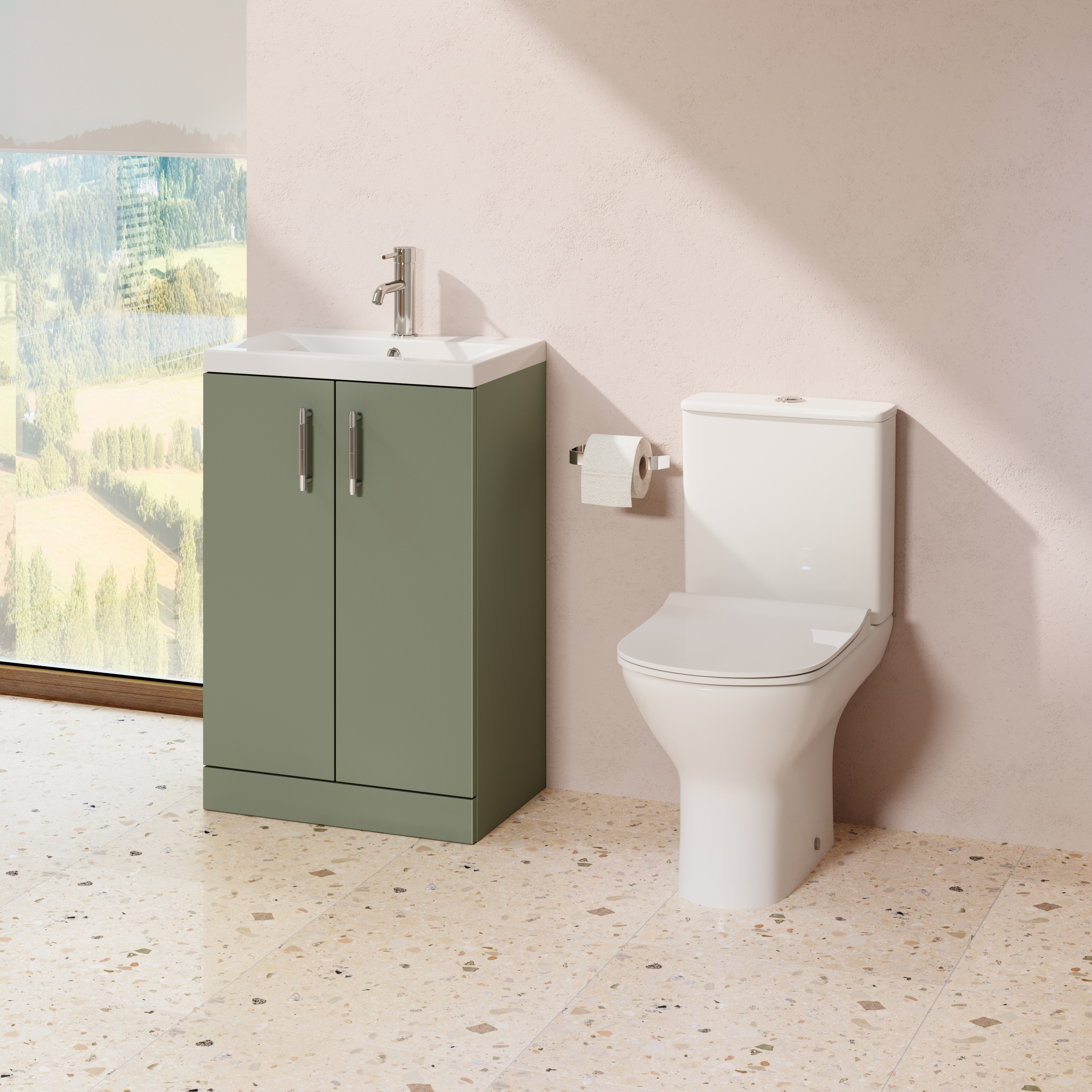 Harbour Acclaim Bathroom Suite Package with Reinforced Bath & Rimless Toilet