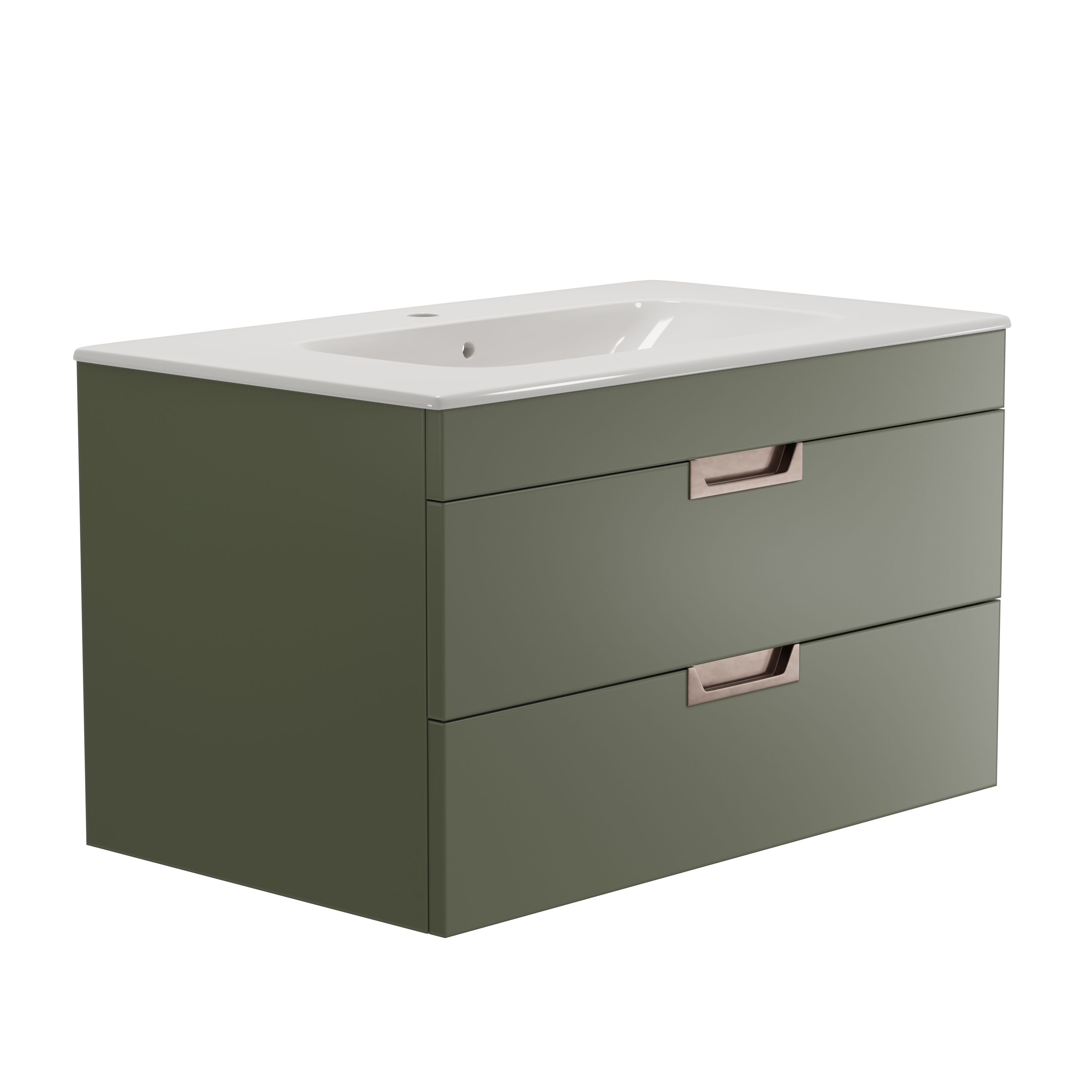Isla 800mm Wall Hung Vanity Unit & Basin