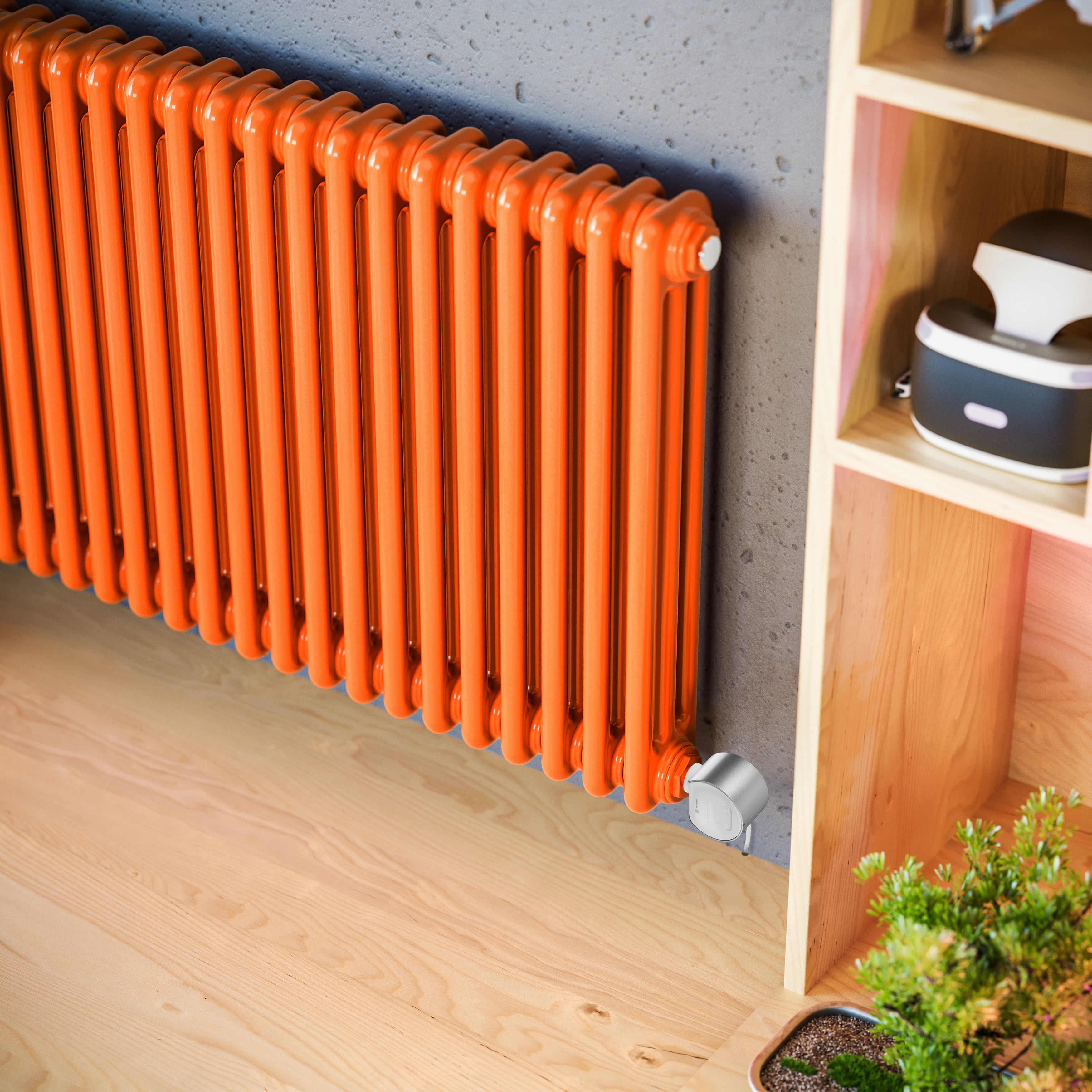 Terma Colorado Electric 3 Column Horizontal Radiator with VEO Wi-Fi Controlled Heating Element