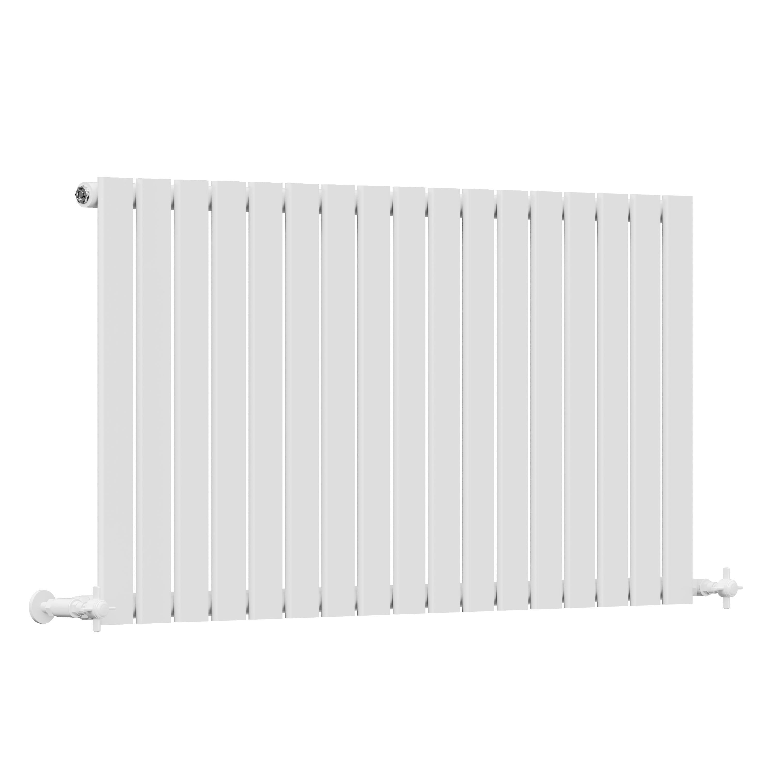 Toasty Radiance White Flat Panel Horizontal Radiator