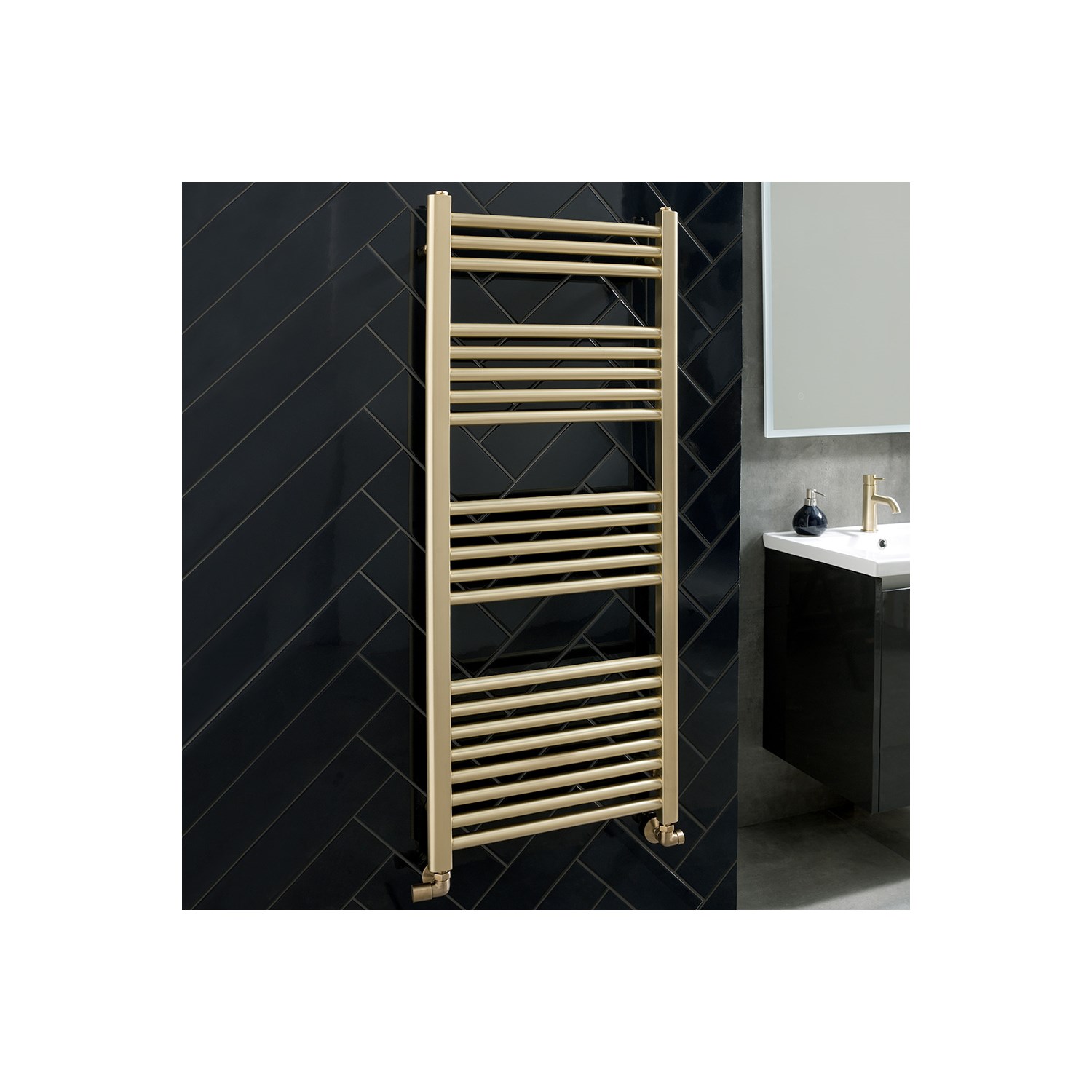 VOS 25mm Bars Ladder Heated Towel Rail
