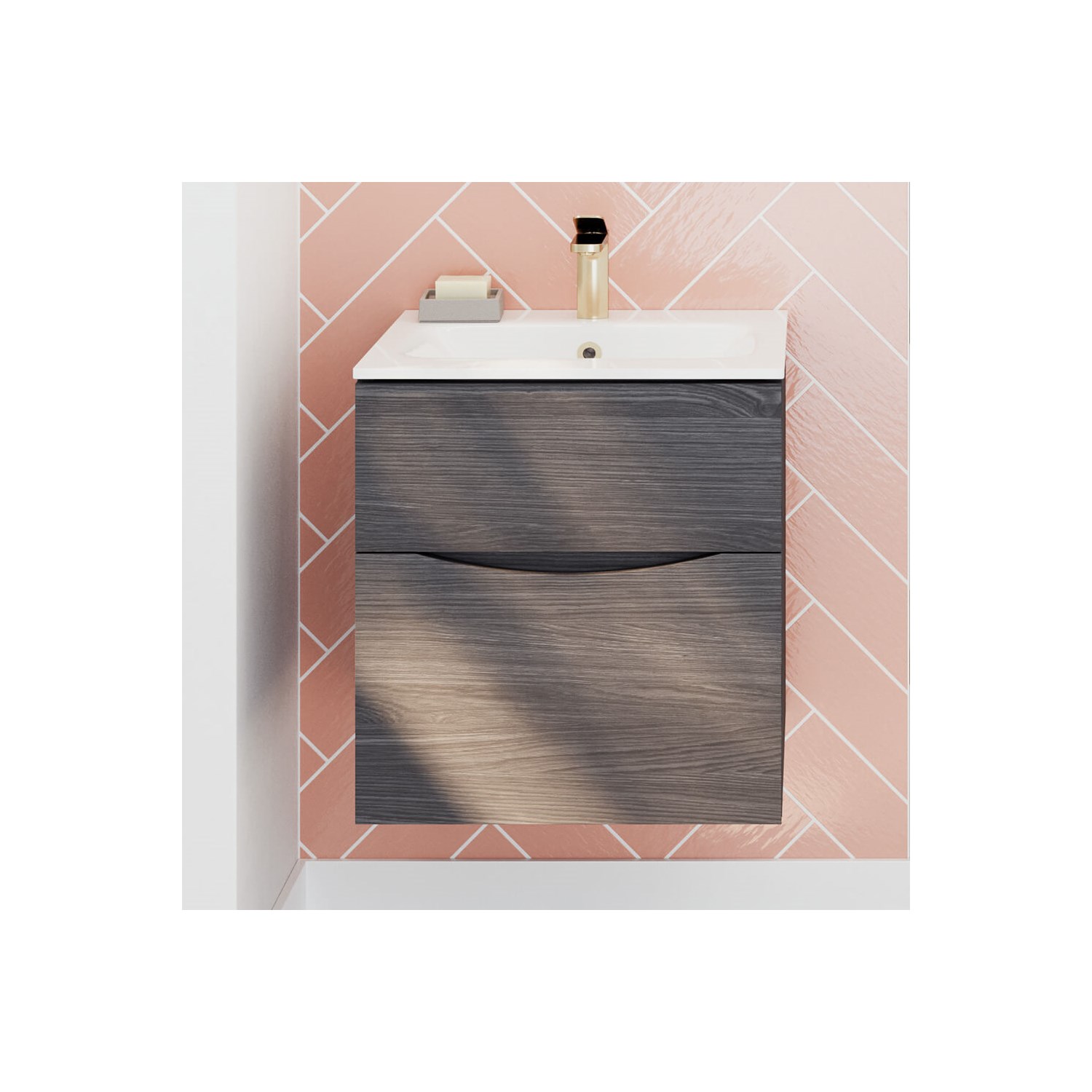 Crosswater Glide II 50 Wall Hung Vanity Unit with Basin