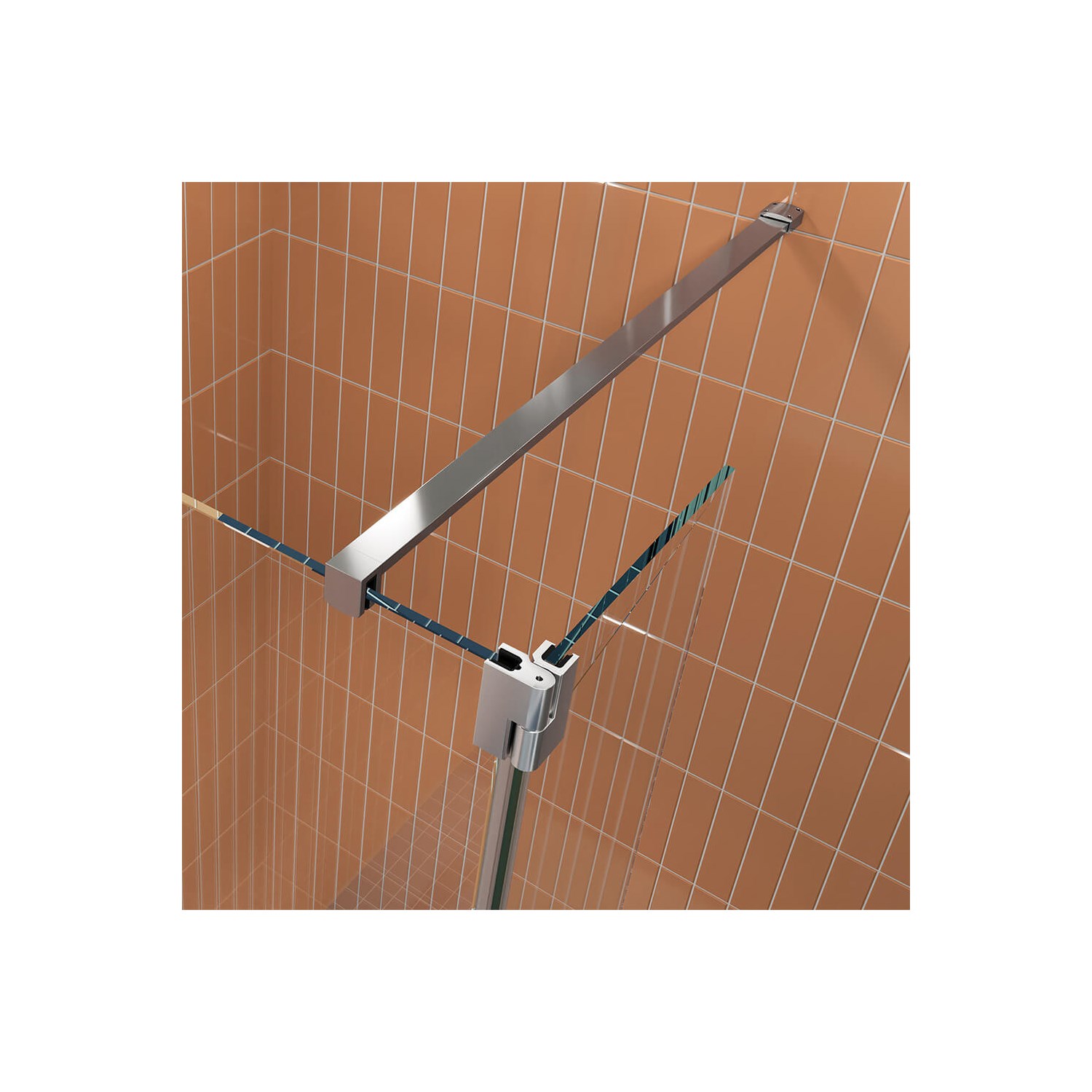 Crosswater Gallery 8 & 10 Glass to Wall Bracing Bar 1200mm